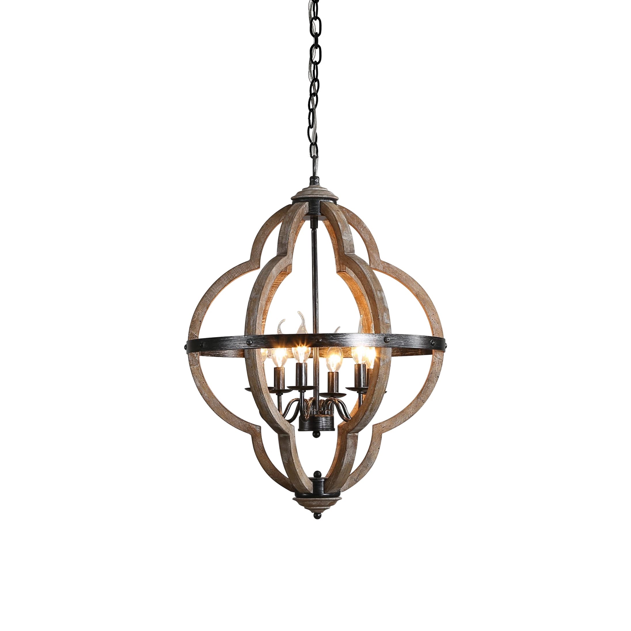 Freyza | Cilorora Vintage Industrial Wood Pendant Light – Industrial Kitchen Dining Room