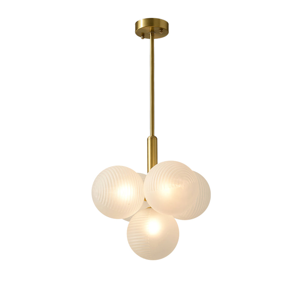 Freyza | Nimbu Glass Chandelier Glass Chandelier – Dining Room Living Room
