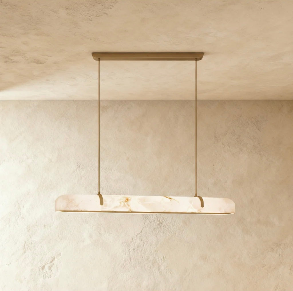 Freyza - Elegant Modern Copper Frame Chandelier