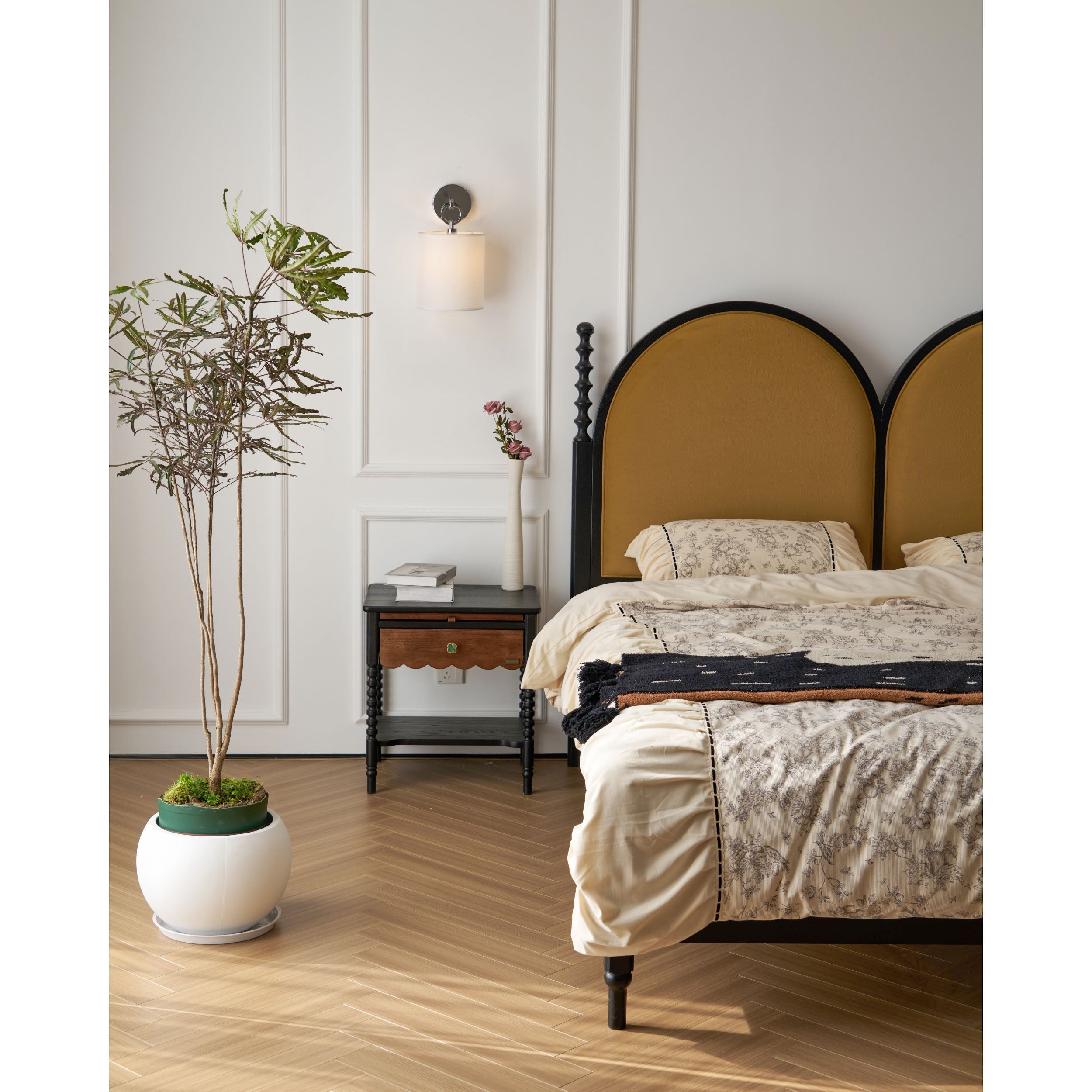 Freyza | Applique murale en tissu en laiton Brass Cotheor Circle – chambre, couloir