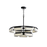 Freyza | Varaeia Brass Alabaster Brass Chandelier – Dining Room Living Room