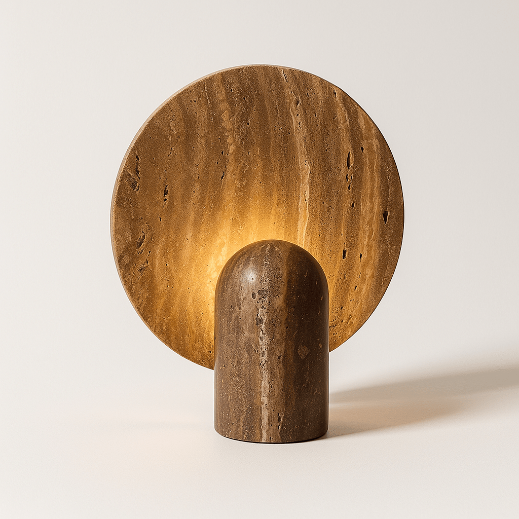 Fysikos | Elegant Artisan Natural Stone Table Lamp for Bedside or Desk 1