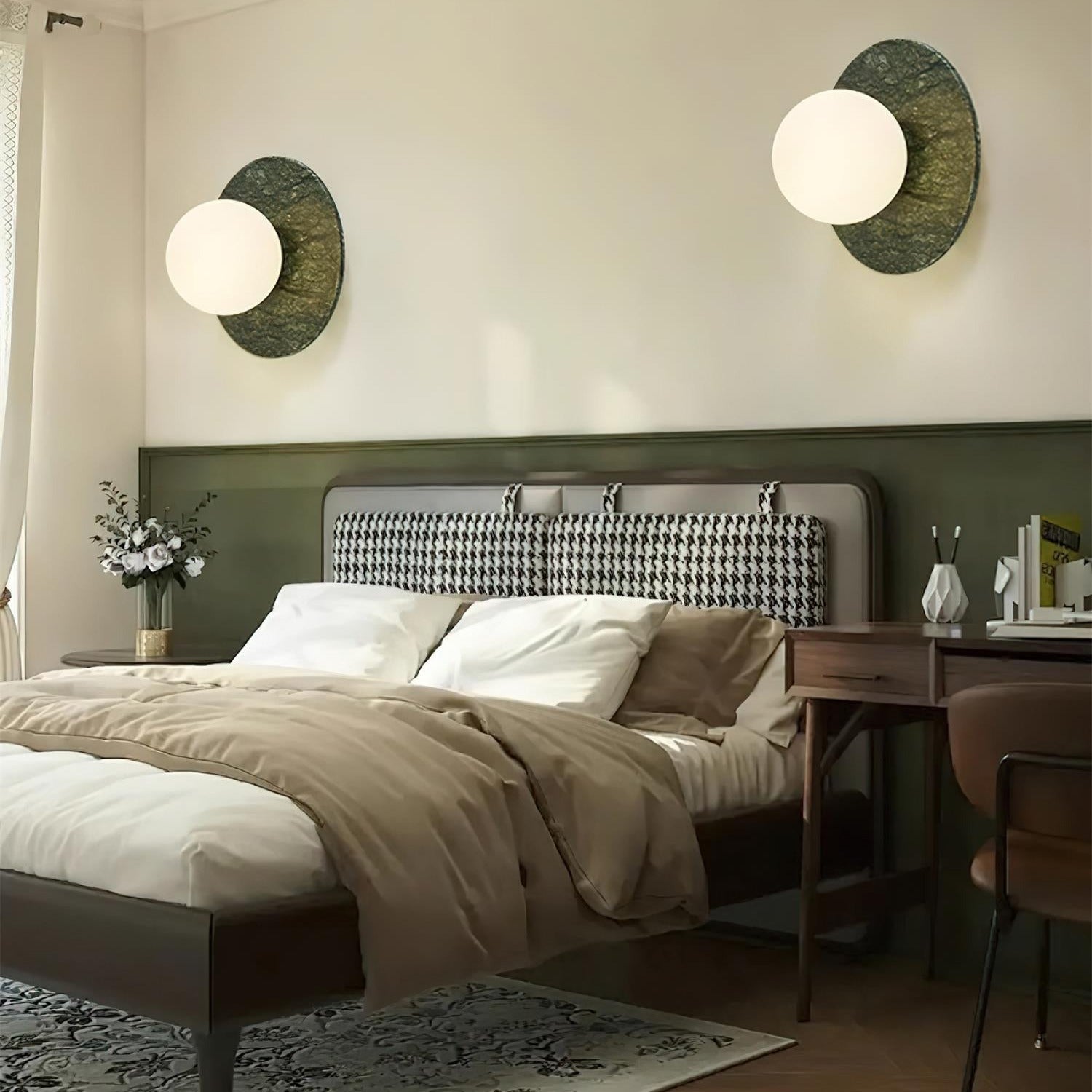 Freyza | Marble Indoor Wall Light – Minimalist Bedroom Living Room