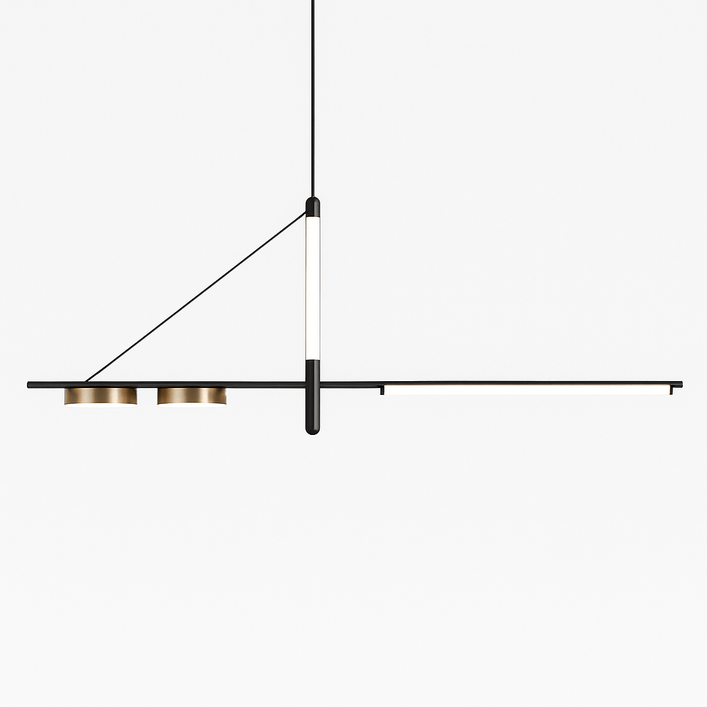 Freyza - Modern Elegant Black LED Chandelier for Home Decor