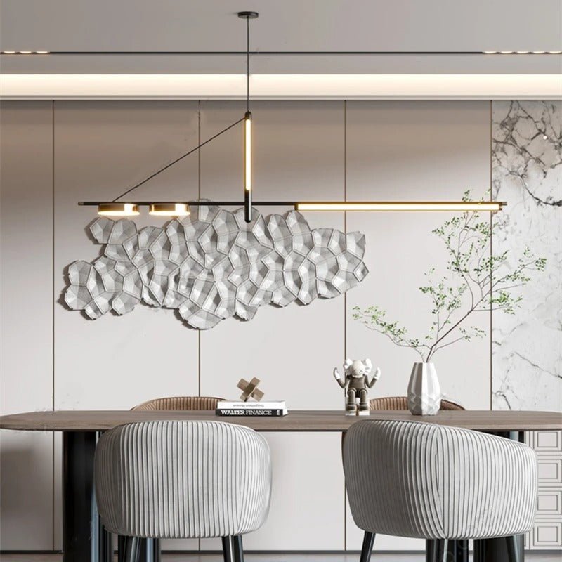 Freyza - Modern Elegant Black LED Chandelier for Home Decor