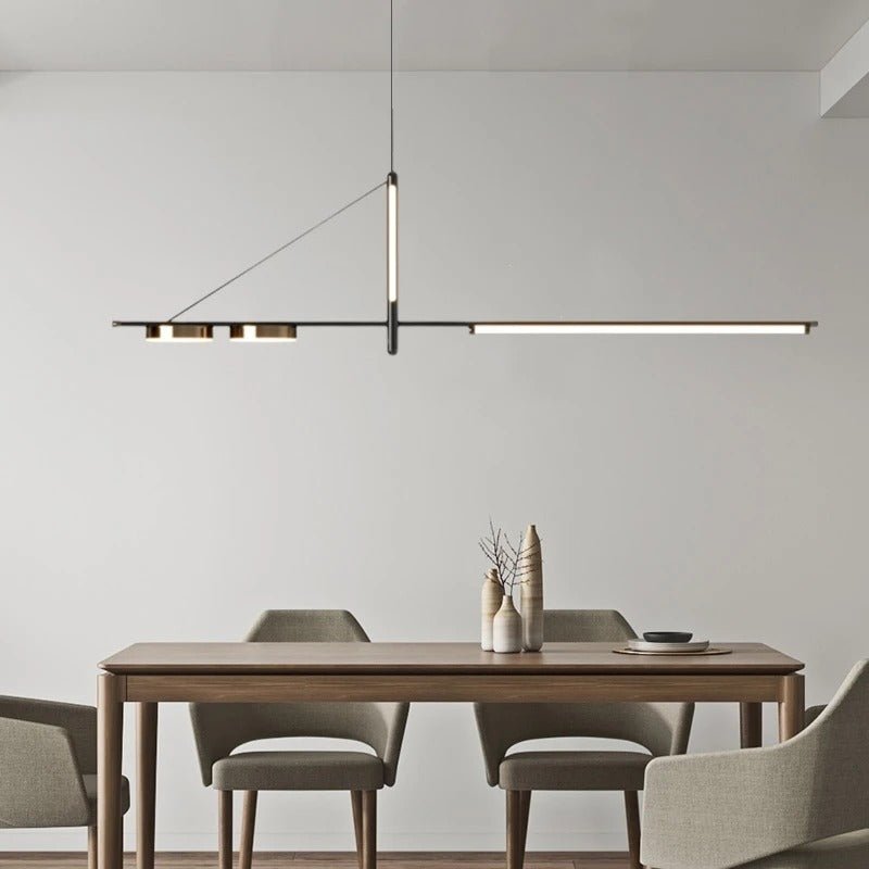 Freyza - Modern Elegant Black LED Chandelier for Home Decor