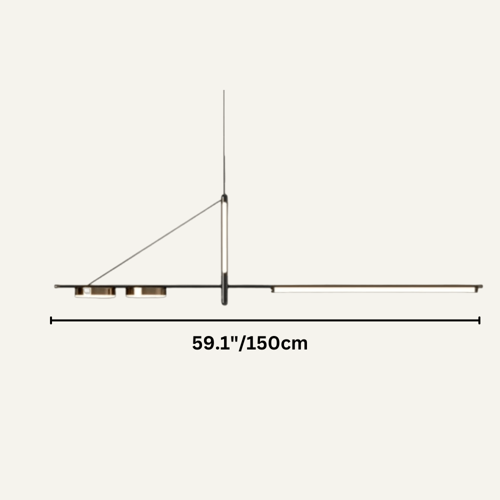 Freyza - Modern Elegant Black LED Chandelier for Home Decor