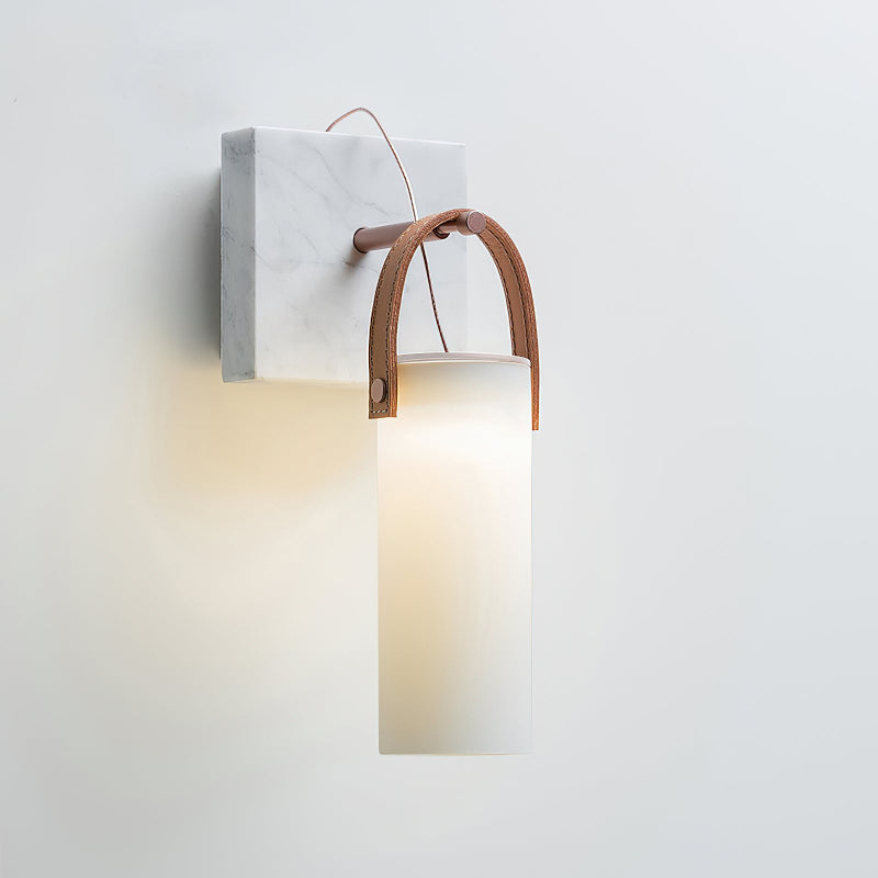 Freyza | Zerinen Marble Glass Glass Marble Wall Light – Bedroom Hallway