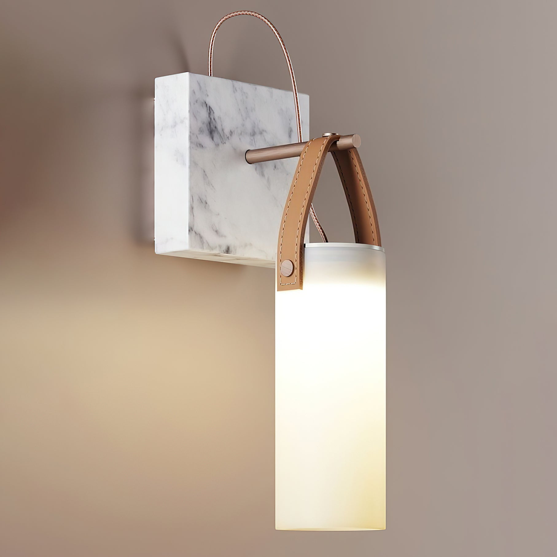 Freyza | Zerinen Marble Glass Glass Marble Wall Light – Bedroom Hallway