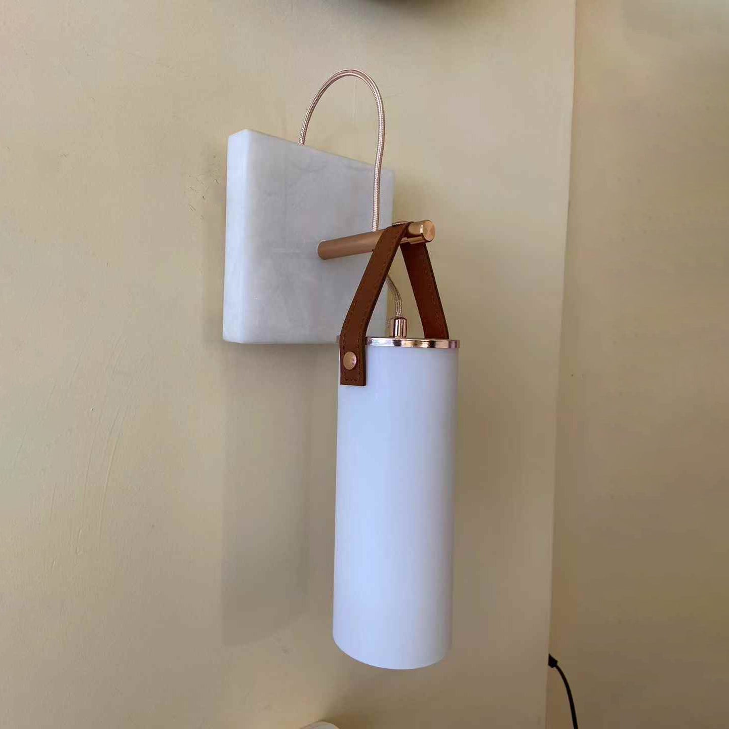 Freyza | Zerinen Marble Glass Glass Marble Wall Light – Bedroom Hallway