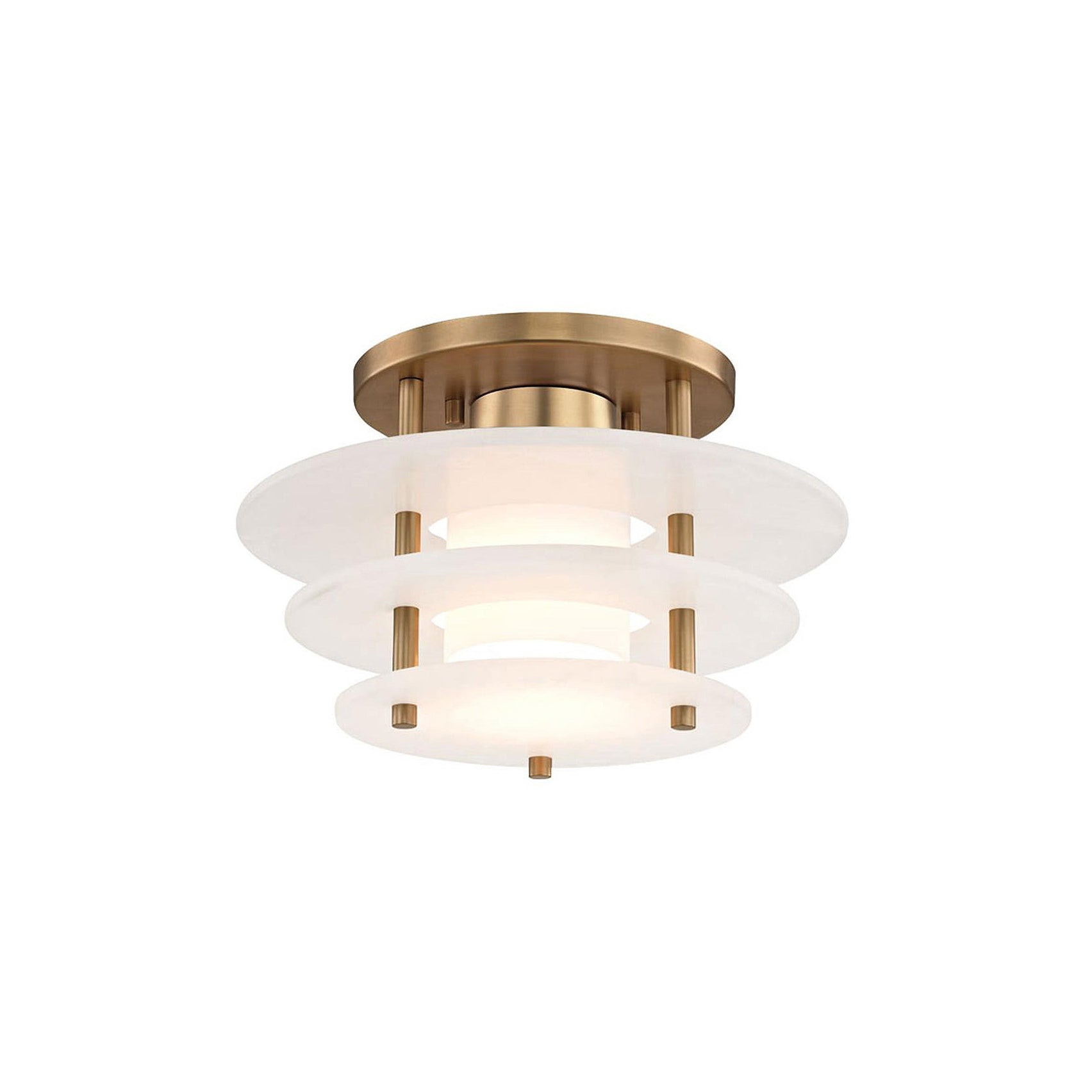 Freyza | Zovena Alabaster Ceiling Ceiling Light – Bedroom Living Room