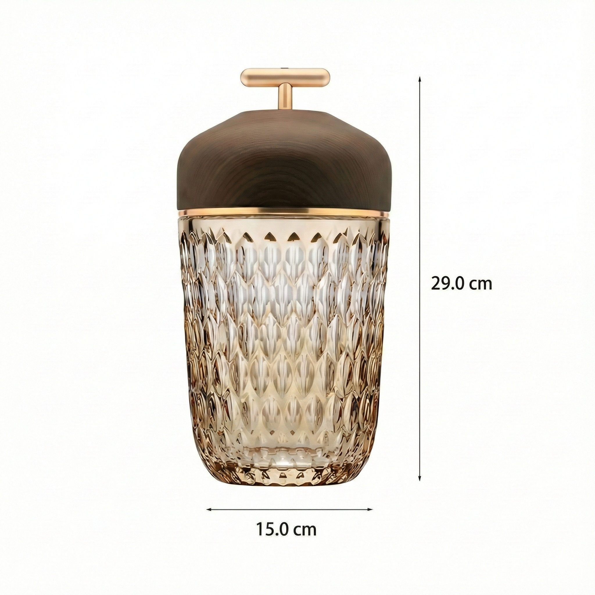 Freyza - LED Crystal Table Lamp Portable Touch Dimmable Bedside Night Light 29cm / 11.4in