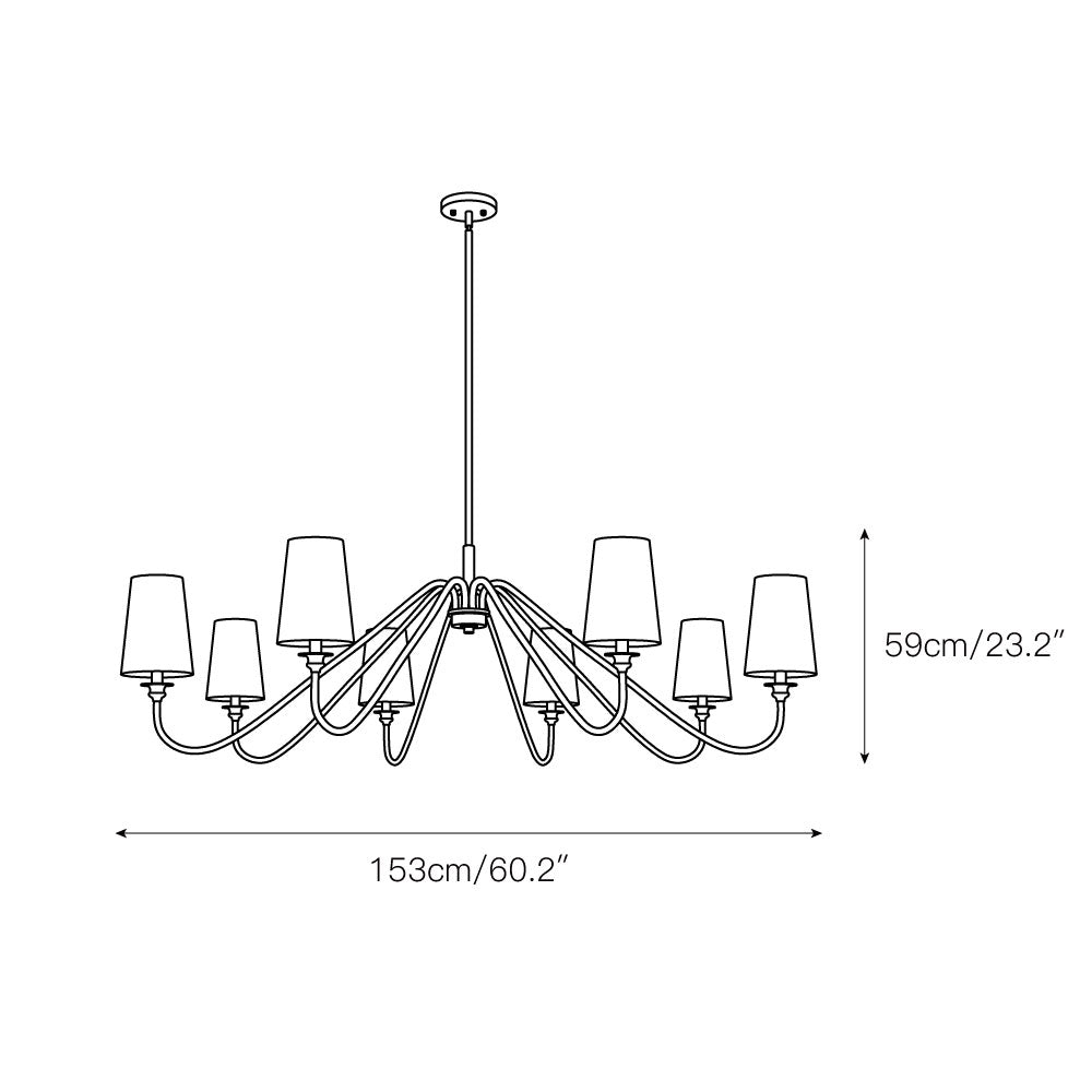 Freyza | Vavenus Vintage-Industrielle Messing-Stoffpendelleuchte – Industrielles Esszimmer, Wohnzimmer