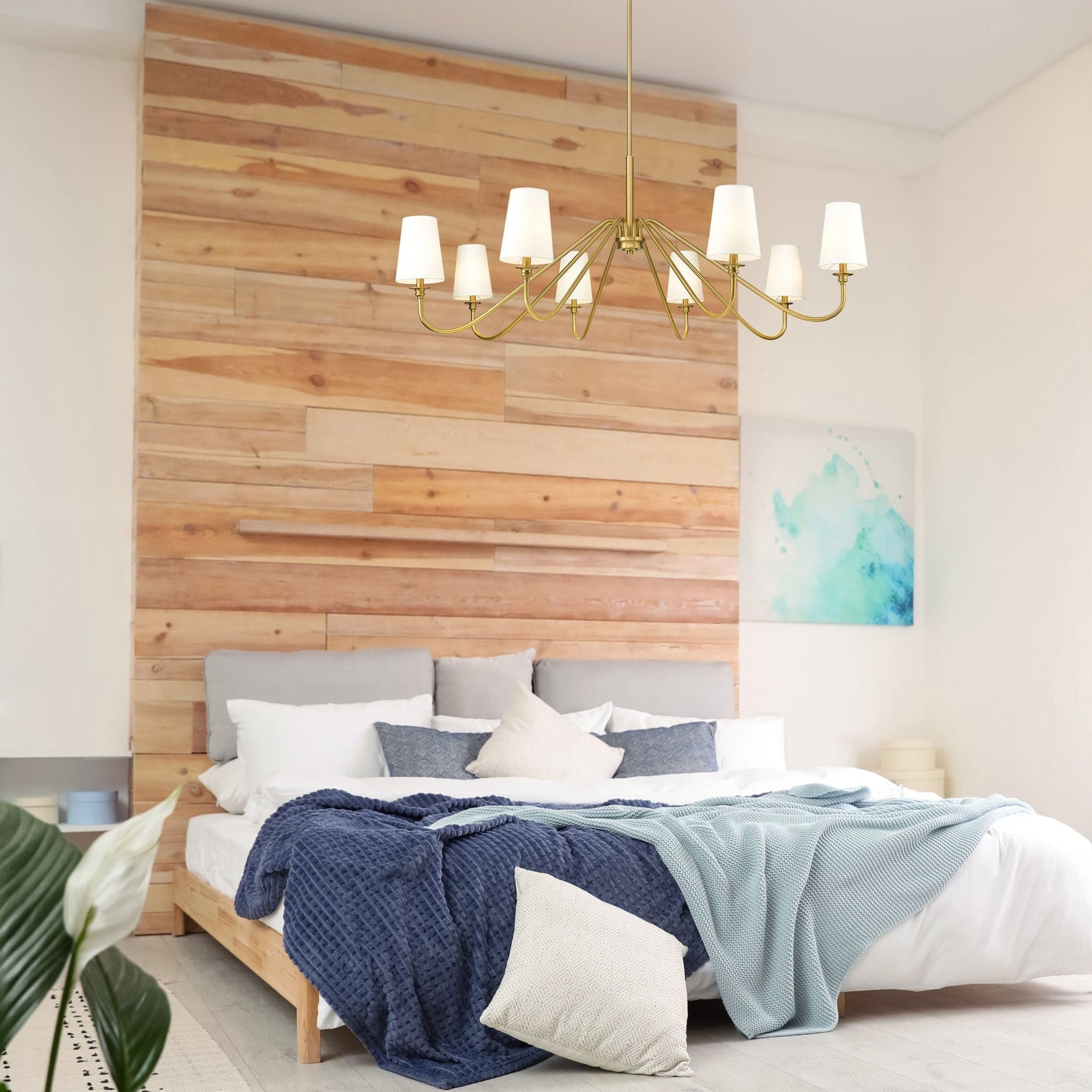 Freyza | Vavenus Vintage-Industrielle Messing-Stoffpendelleuchte – Industrielles Esszimmer, Wohnzimmer