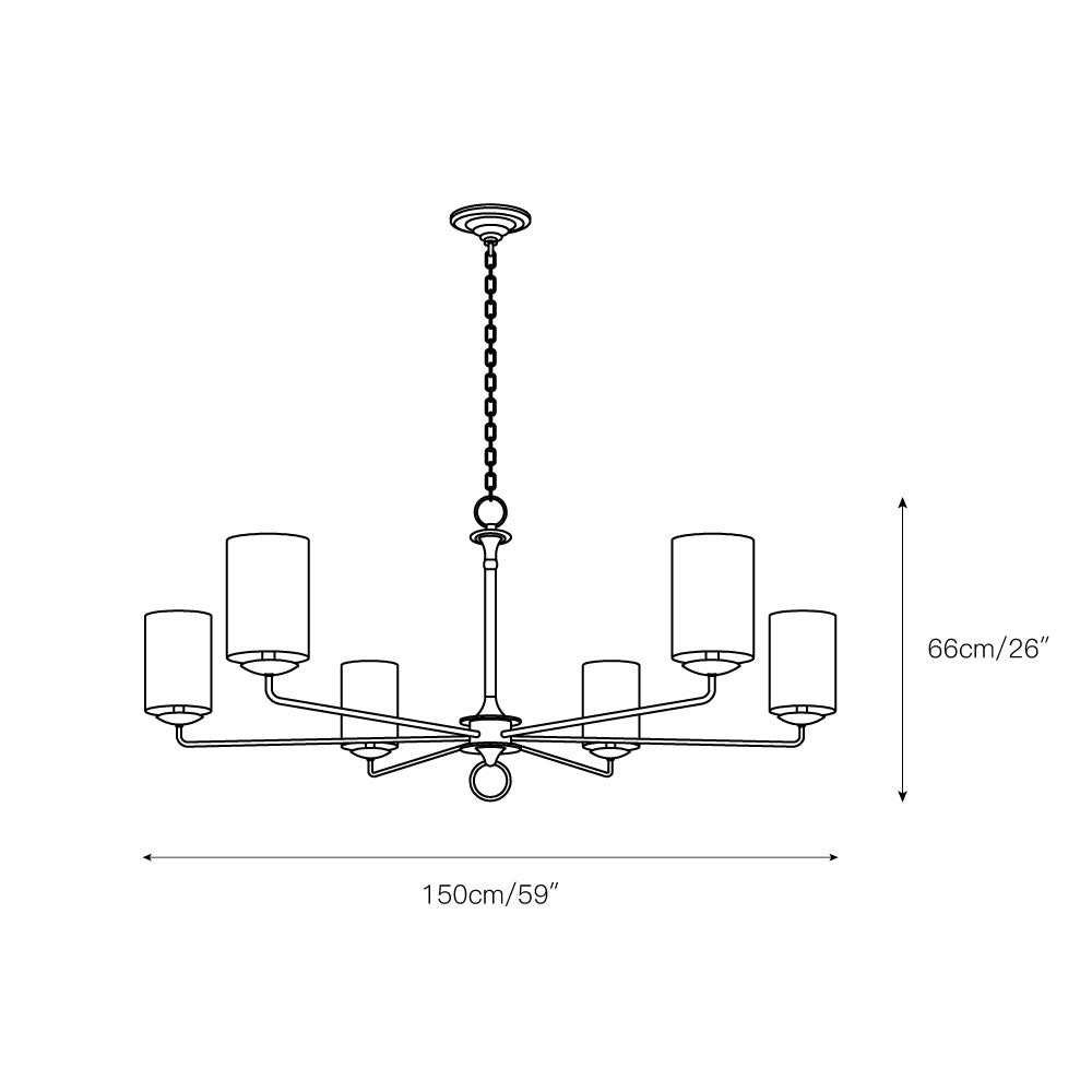 Freyza | Olthean Vintage Industrial Brass Fabric Chandelier – Industrial Dining Room Living Room