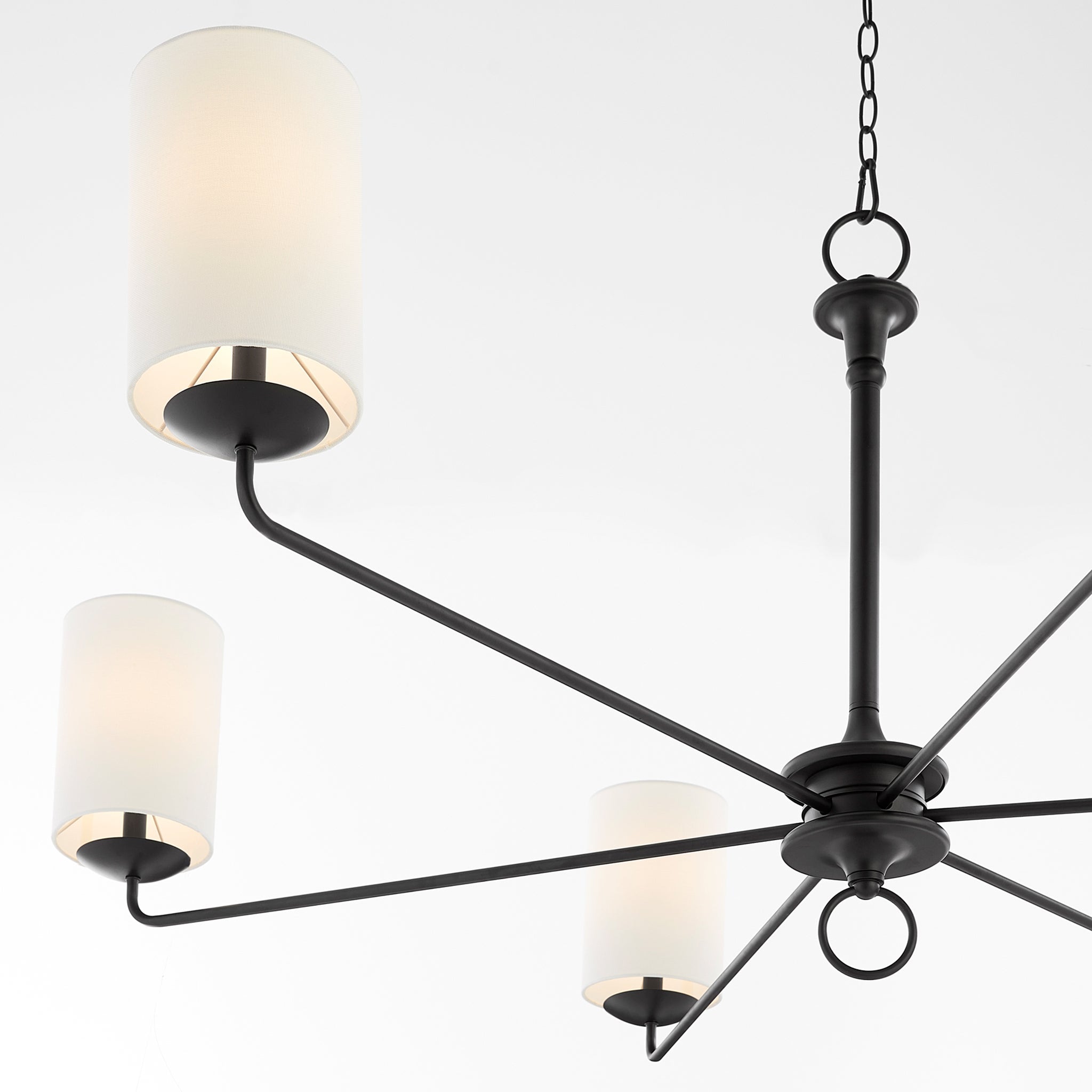 Freyza | Olthean Vintage Industrial Brass Fabric Chandelier – Industrial Dining Room Living Room