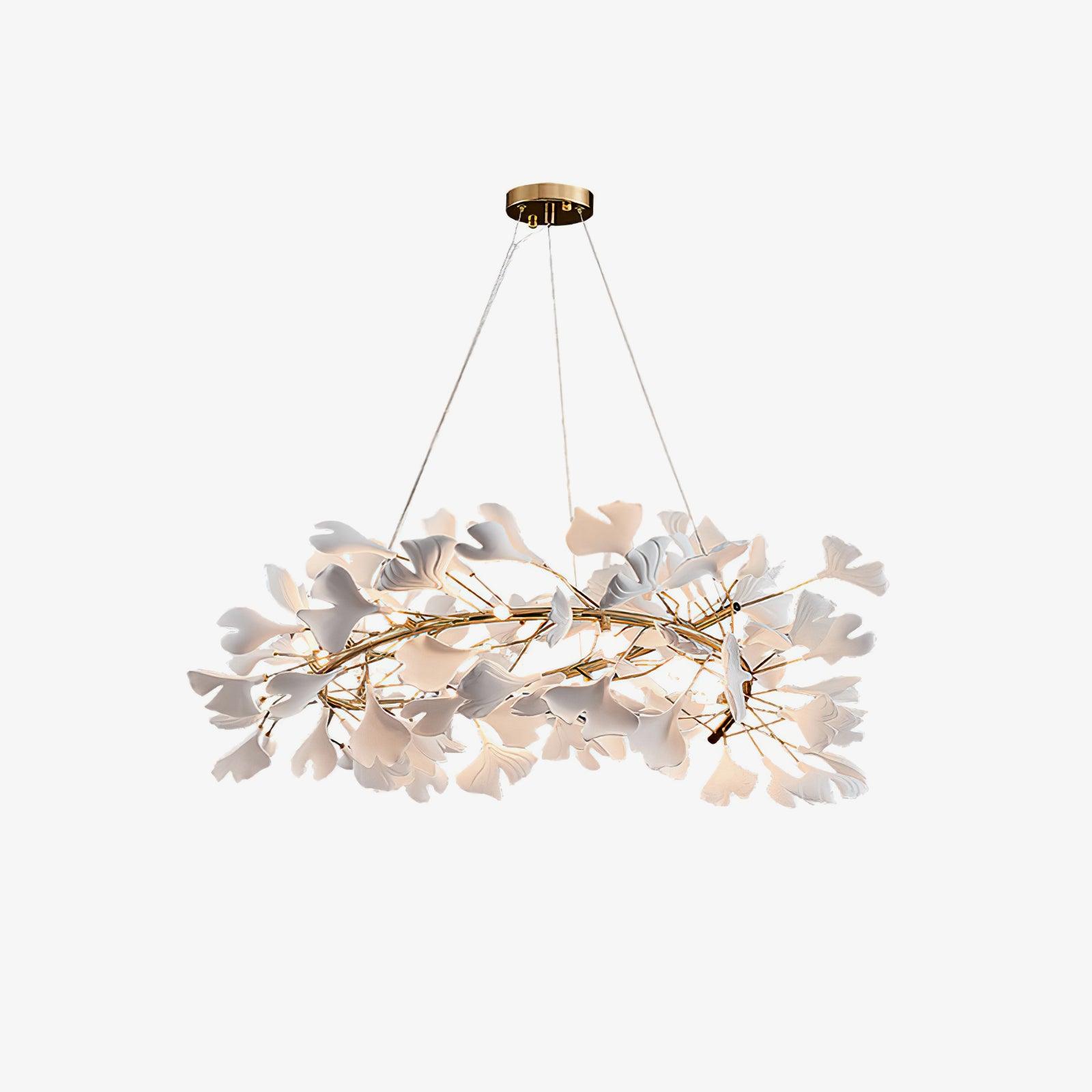 Freyza | Lustre en céramique doré moderne Olivia – Salle à manger et salon modernes