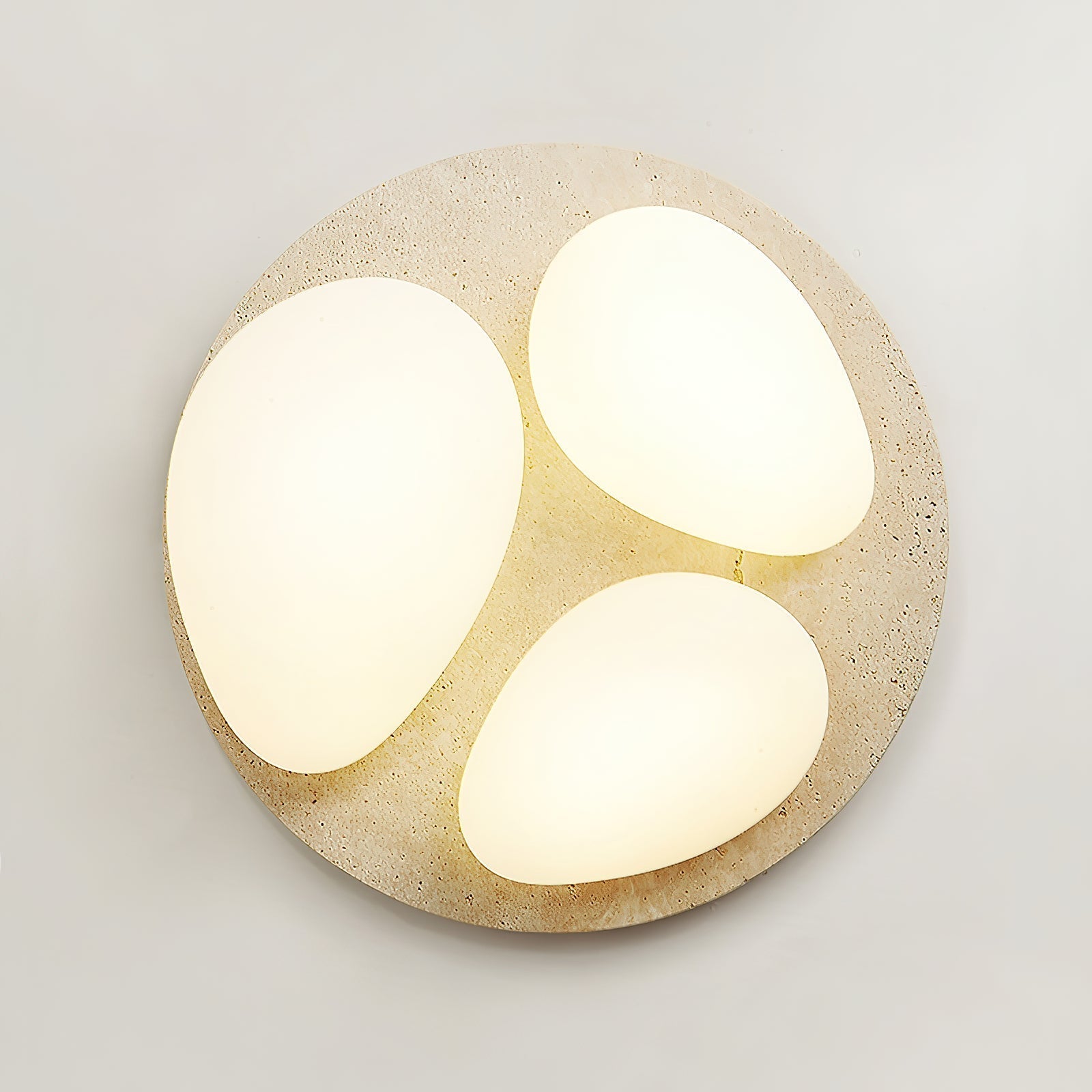 Freyza | Plafonnier en plastique effet travertin Lylaeen – Chambre à coucher, salon