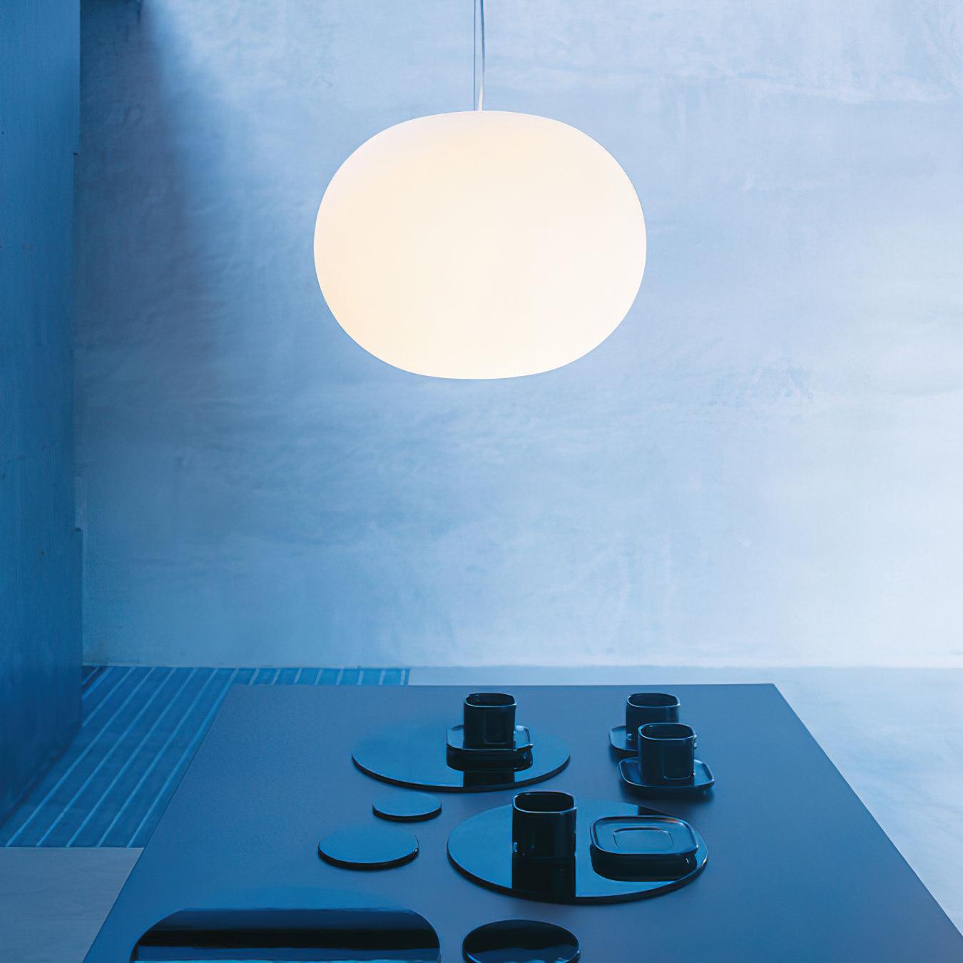 Freyza | Opivio – Suspension sphérique blanche blanche pour cuisine et salle à manger