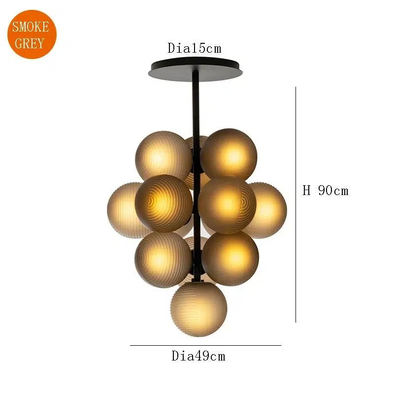 Freyza - GloboLux | Modern Elegant Glass Cluster Chandelier Light Fixture