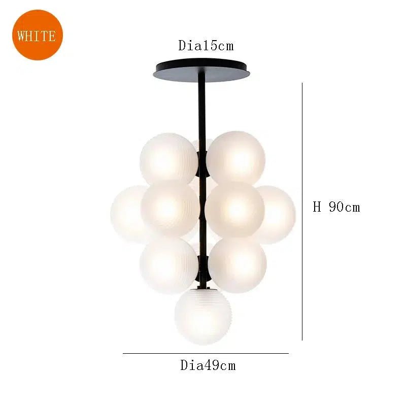 Freyza - GloboLux | Modern Elegant Glass Cluster Chandelier Light Fixture