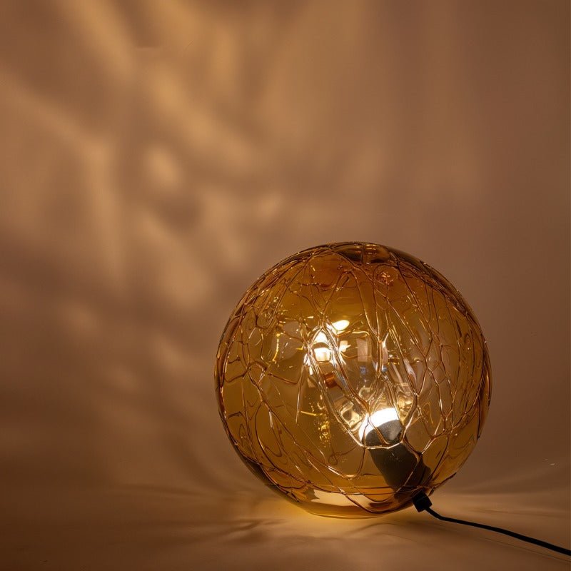 Glowra | Elegant Modern Glass Table Lamp for Bedside or Desk Use 0