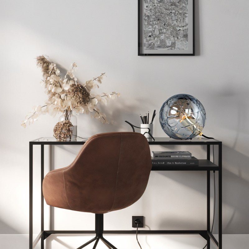 Glowra | Elegant Modern Glass Table Lamp for Bedside or Desk Use 1