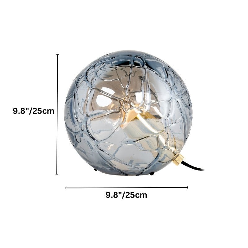 Glowra | Elegant Modern Glass Table Lamp for Bedside or Desk Use 5