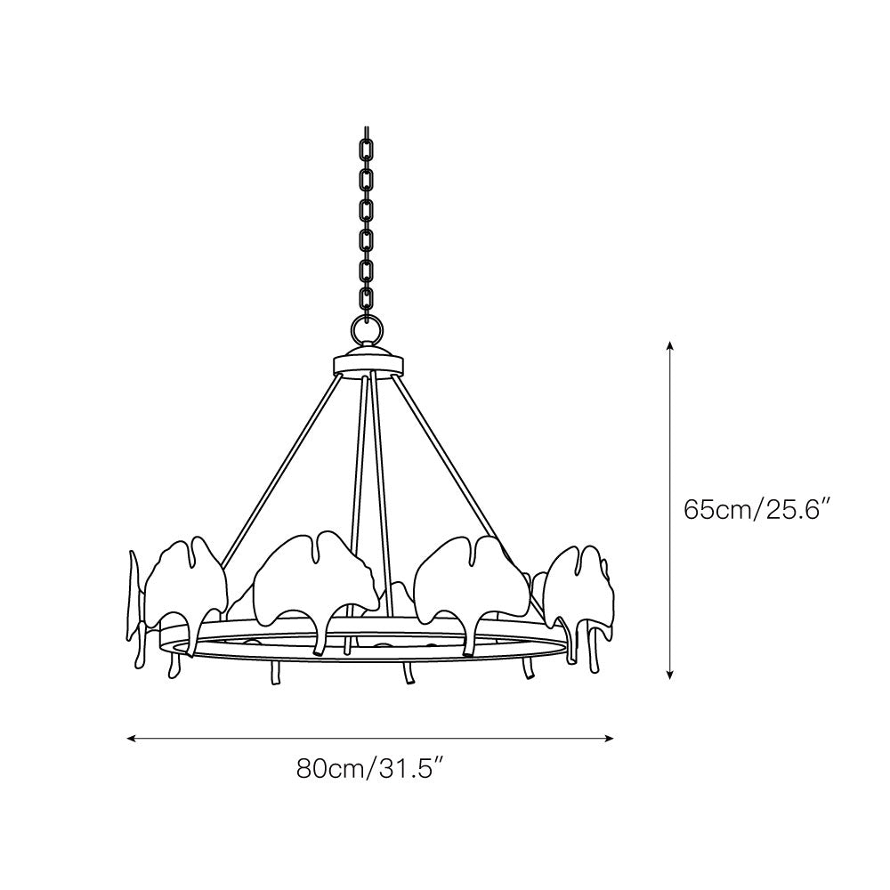 Freyza | Cavinan Creativity Foil Gold Chandelier – Dining Room Living Room