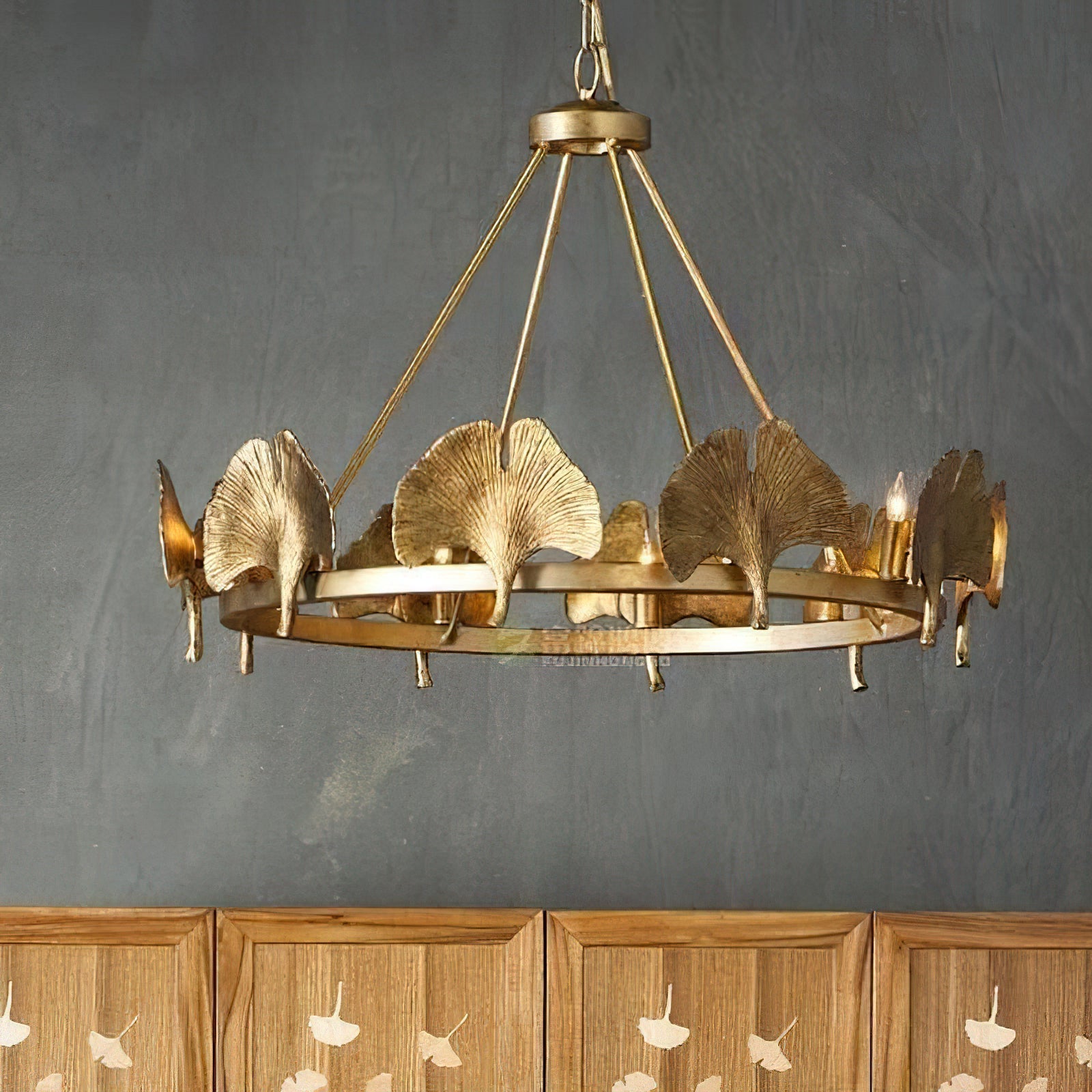 Freyza | Cavinan Creativity Foil Gold Chandelier – Dining Room Living Room