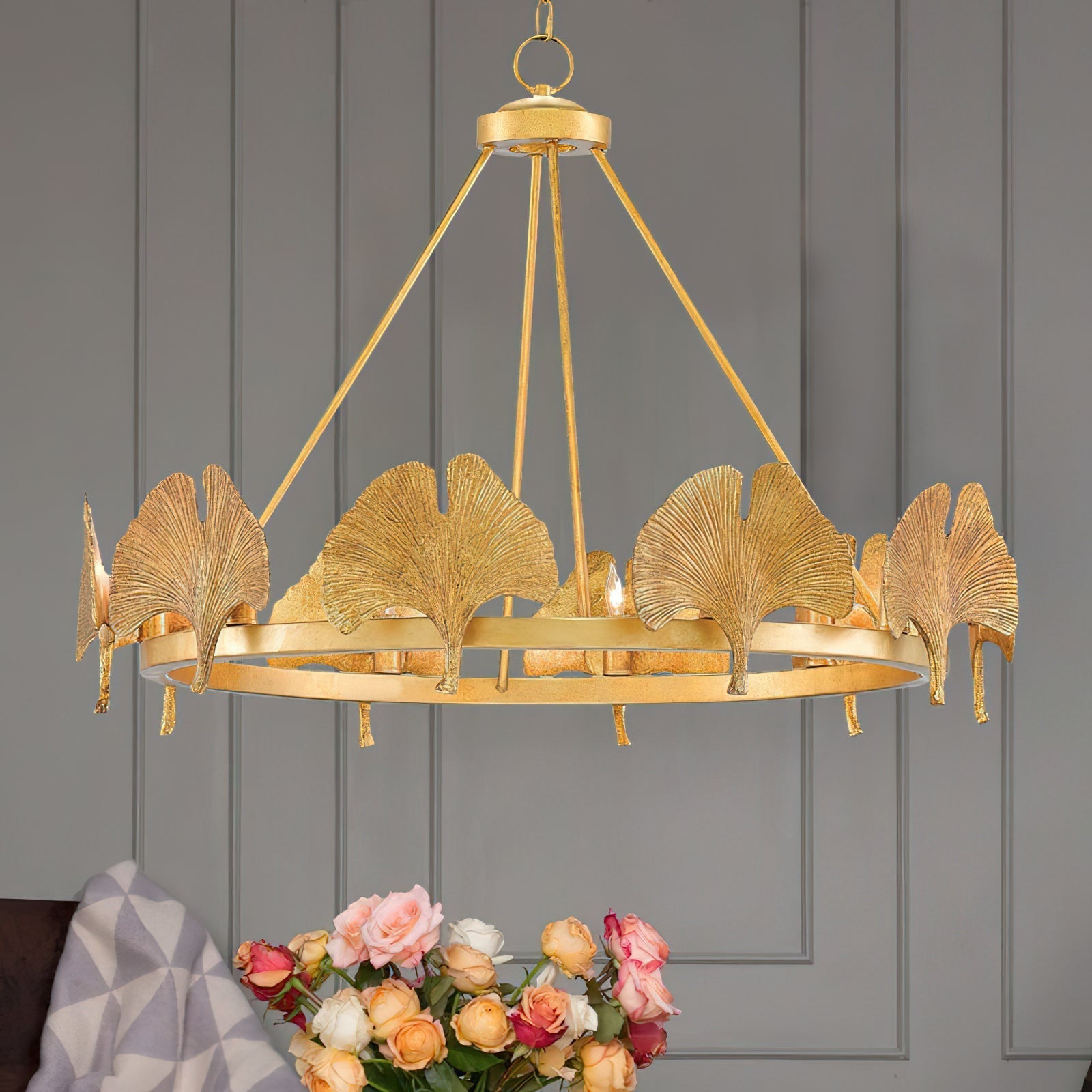 Freyza | Cavinan Creativity Foil Gold Chandelier – Dining Room Living Room