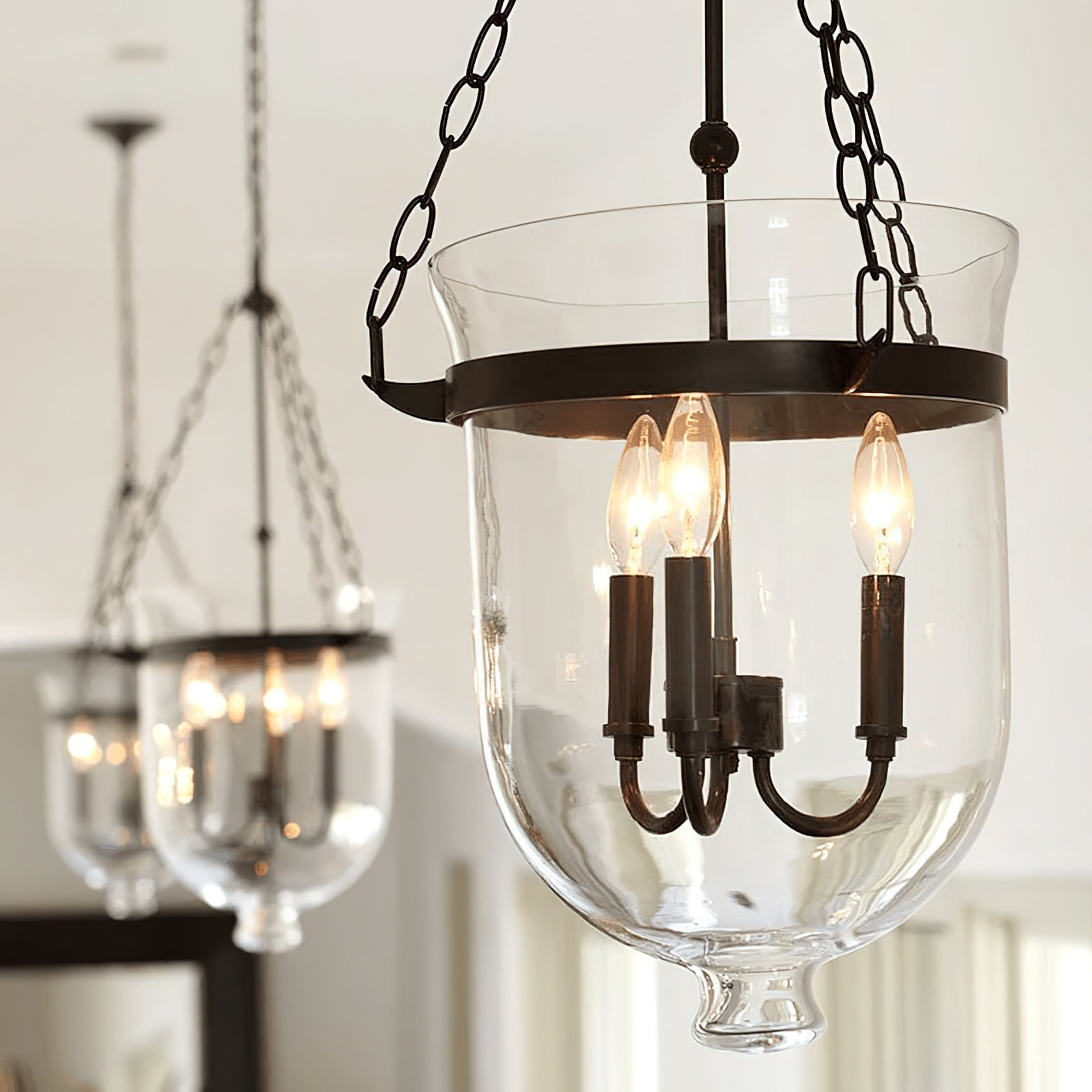 Freyza | Avshaora Vintage Industrial Glass Pendant Light – Industrial Kitchen Dining Room