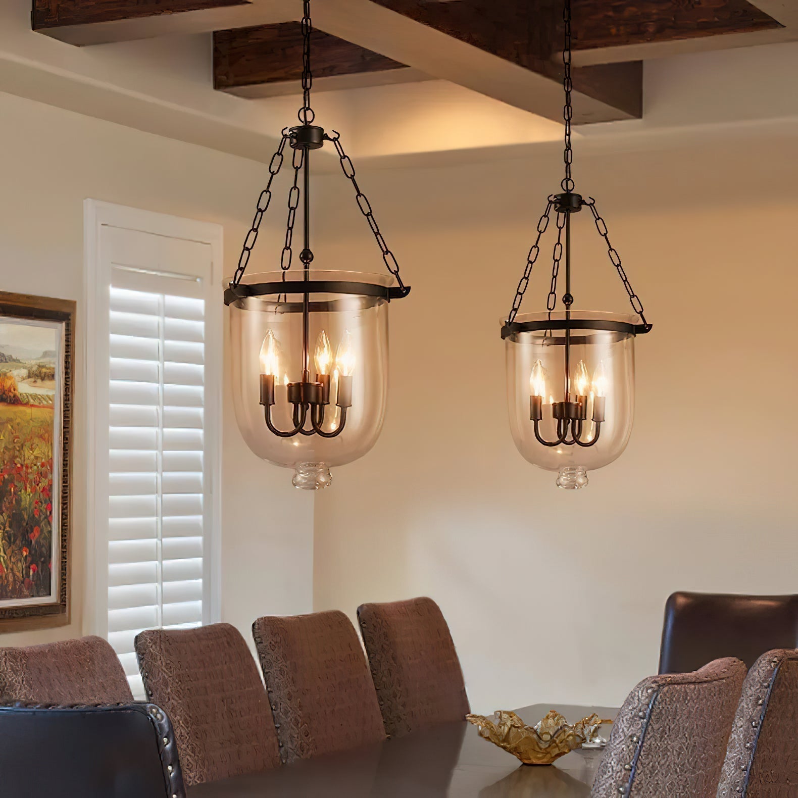 Freyza | Avshaora Vintage Industrial Glass Pendant Light – Industrial Kitchen Dining Room