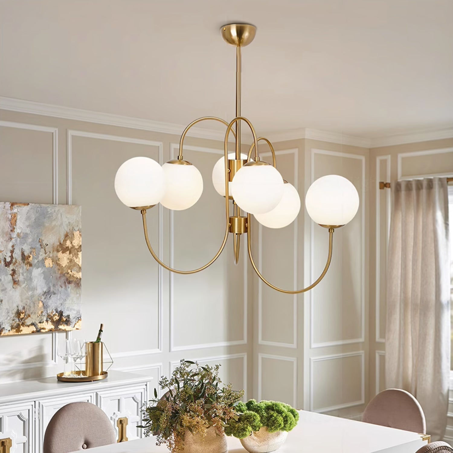 Freyza | Lustre en verre Zathaor – Salle à manger, salon