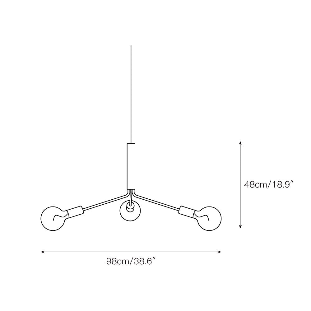 Freyza | Mysolisra Metro Chandelier Chandelier – Dining Room Living Room