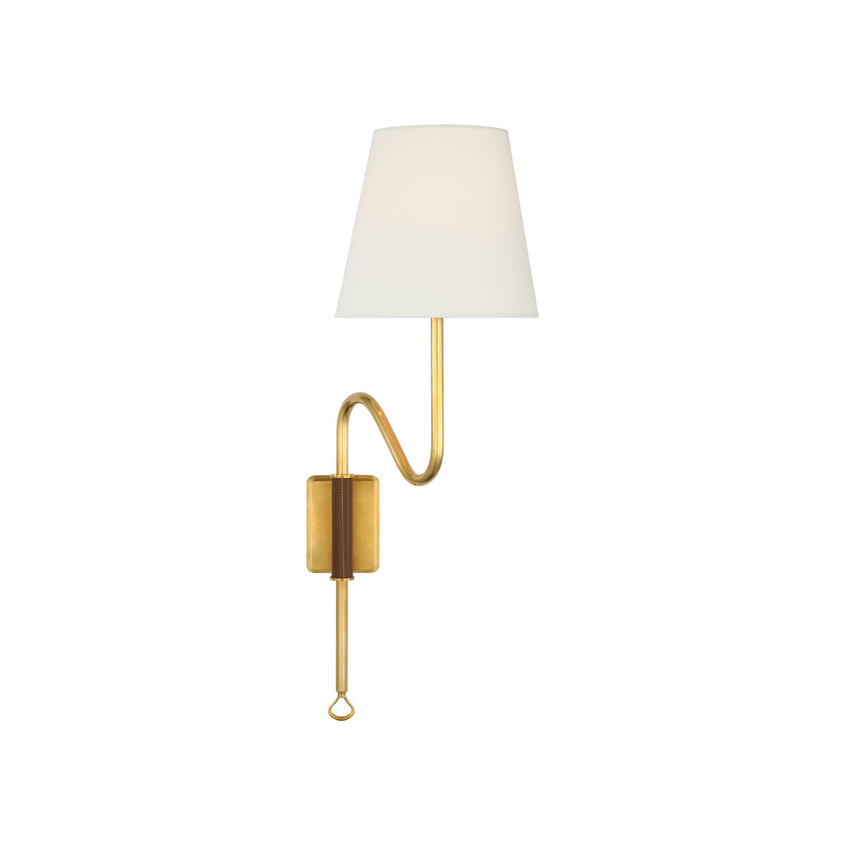 Freyza | Osilan Vintage Staggered Brass Fabric Wall Light – Vintage Bedroom Hallway