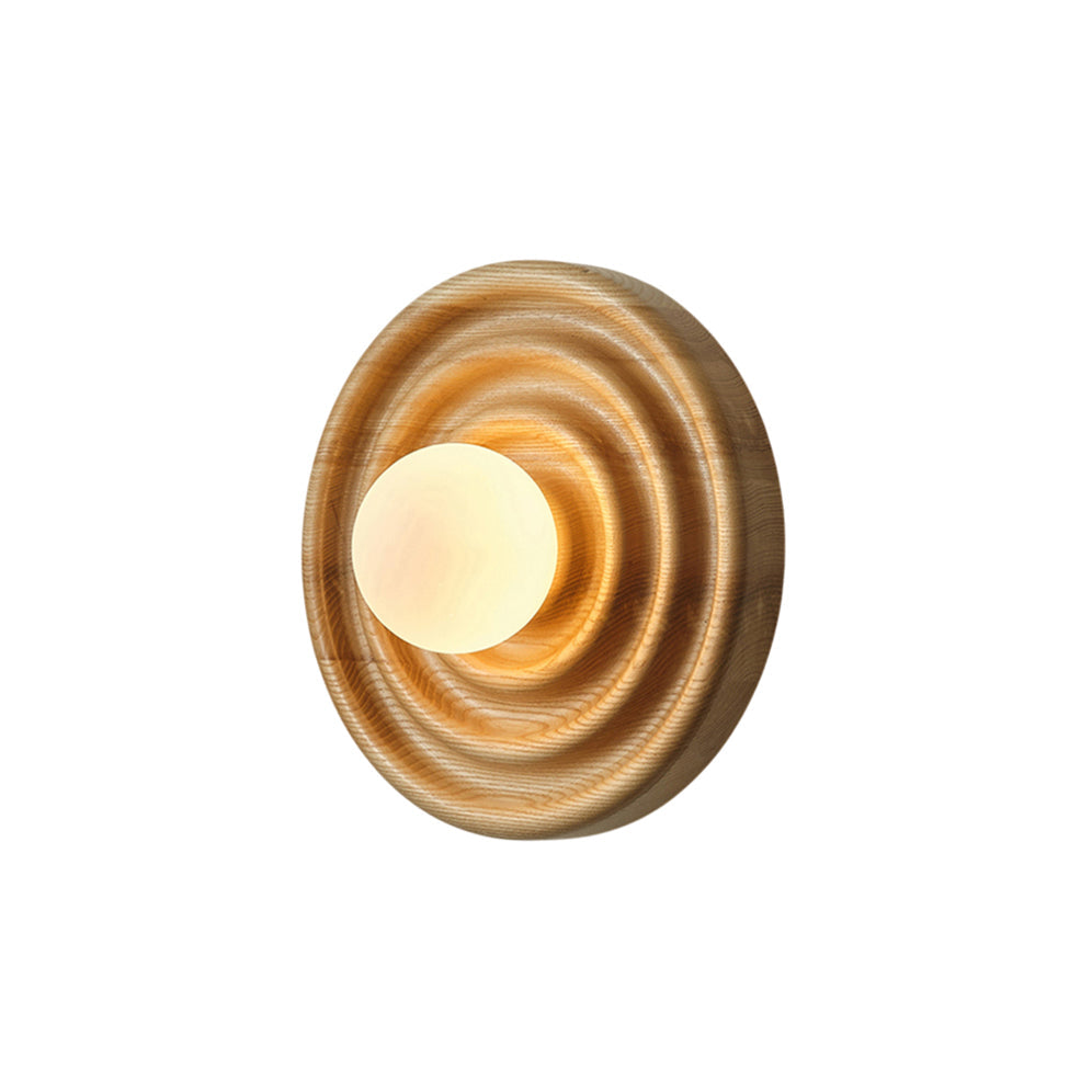 Freyza | Ultalora Holz-Glas-Wandlampe – Schlafzimmer, Flur