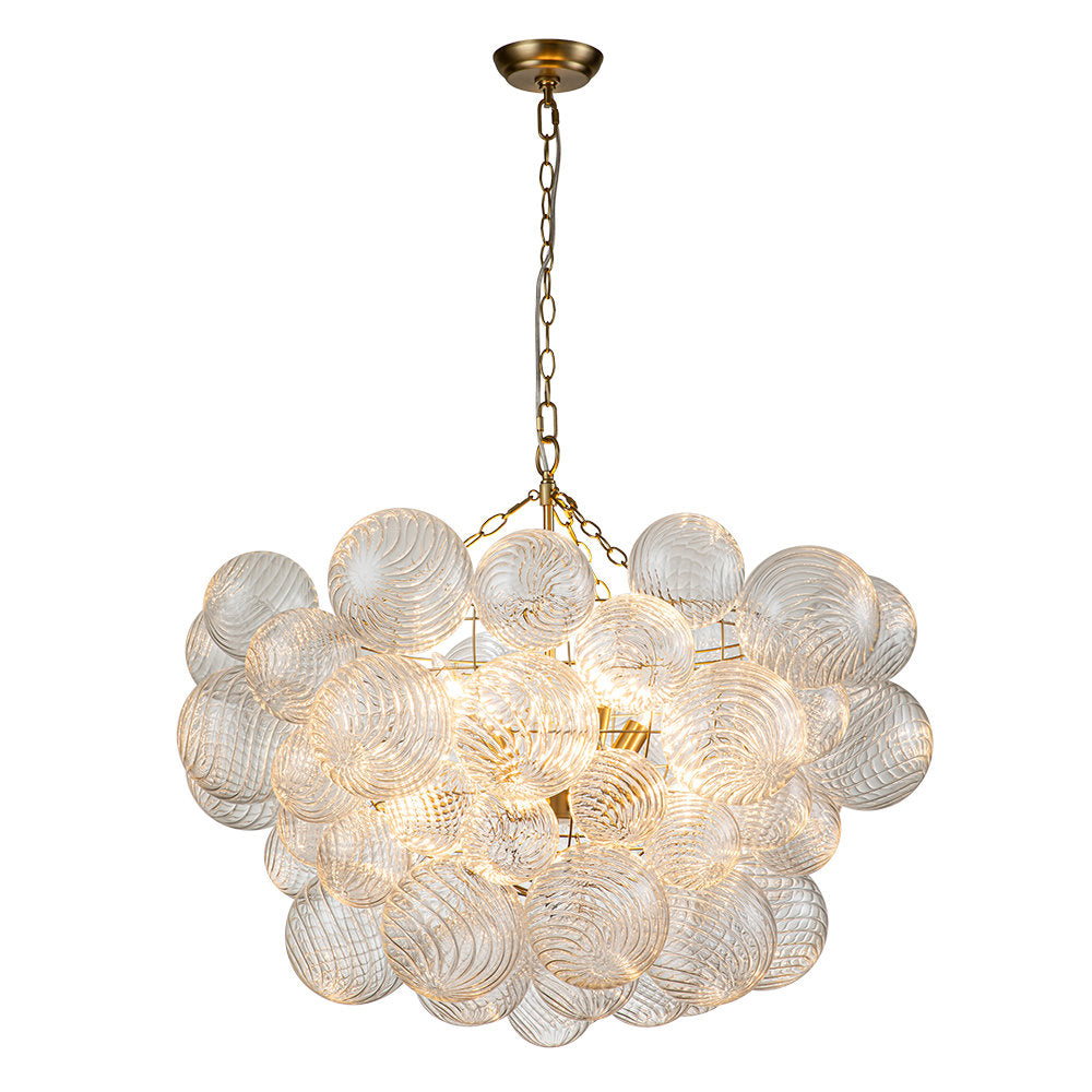 Freyza | Lustre Aurora en verre – Lustre moderne pour salle à manger et salon