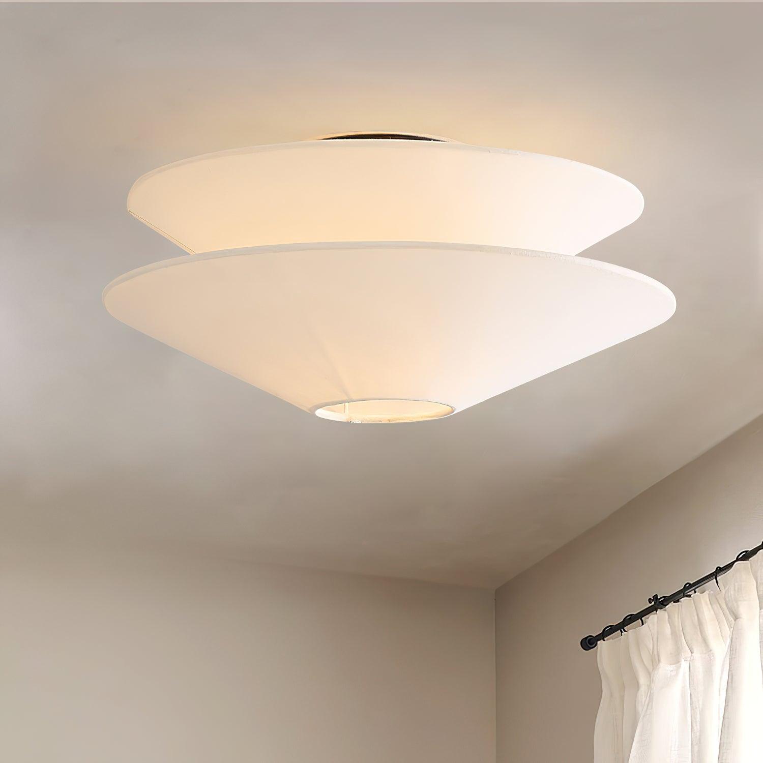 Freyza | Plafonnier affleurant en tissu – Chambre, couloir, cuisine