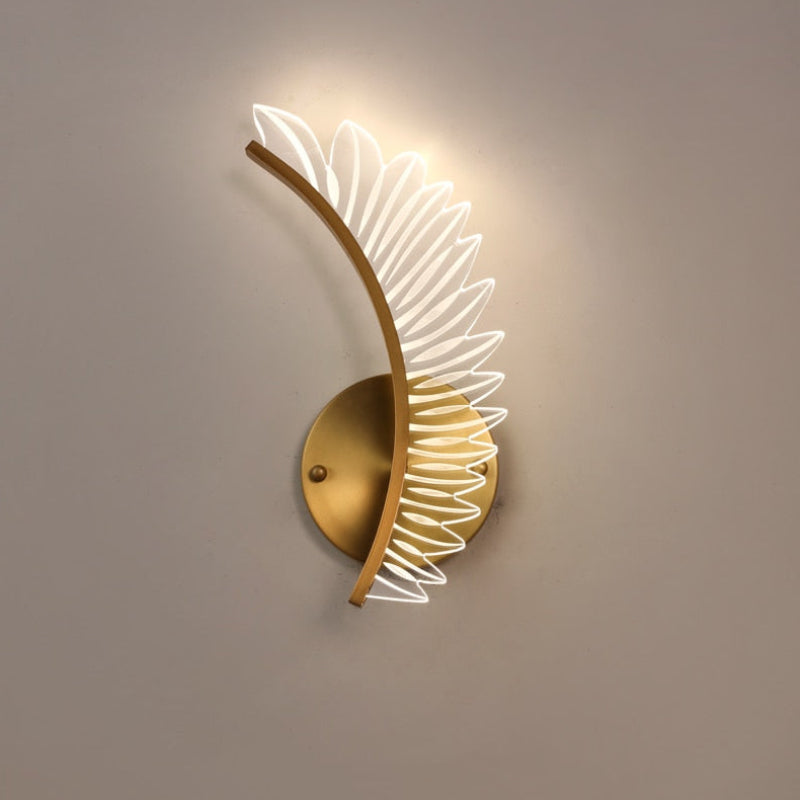 Freyza | Applique murale intérieure moderne en cristal doré Kristy – Chambre et salon modernes