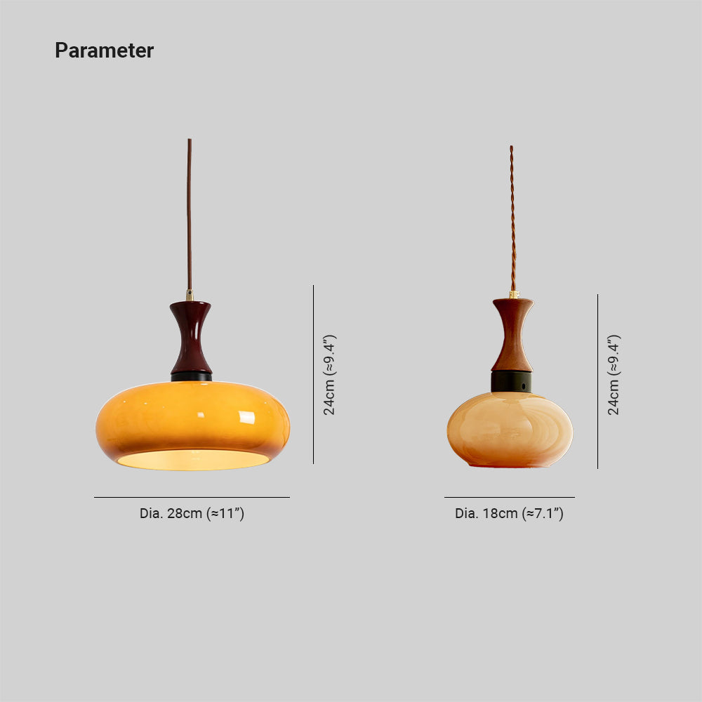 Freyza | Luminaire suspendu vintage Arisha en verre LED – Cuisine et salle à manger vintage