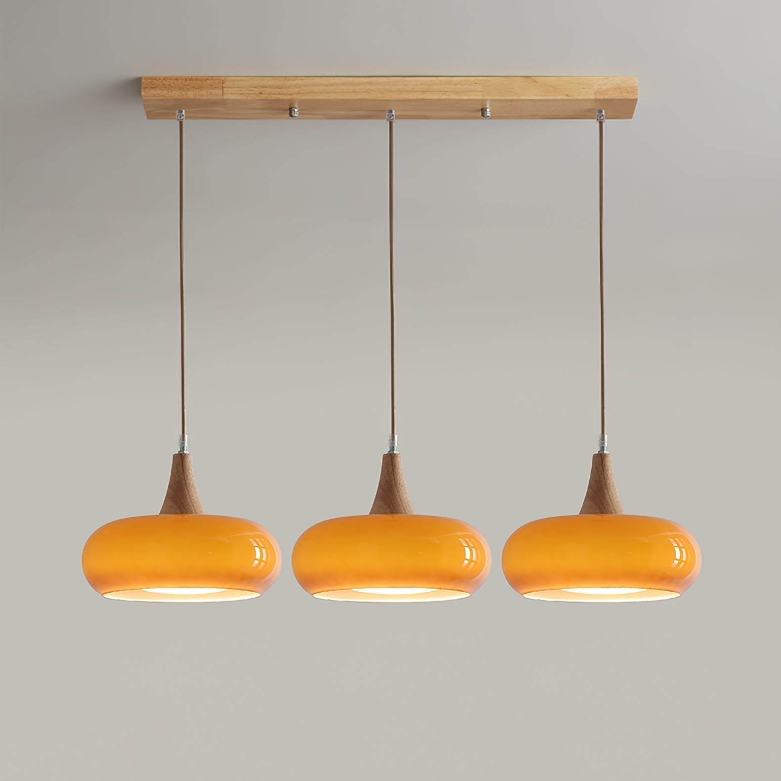 Freyza | Suspension en bois Charlotte – Luminaire suspendu pour cuisine et salle à manger