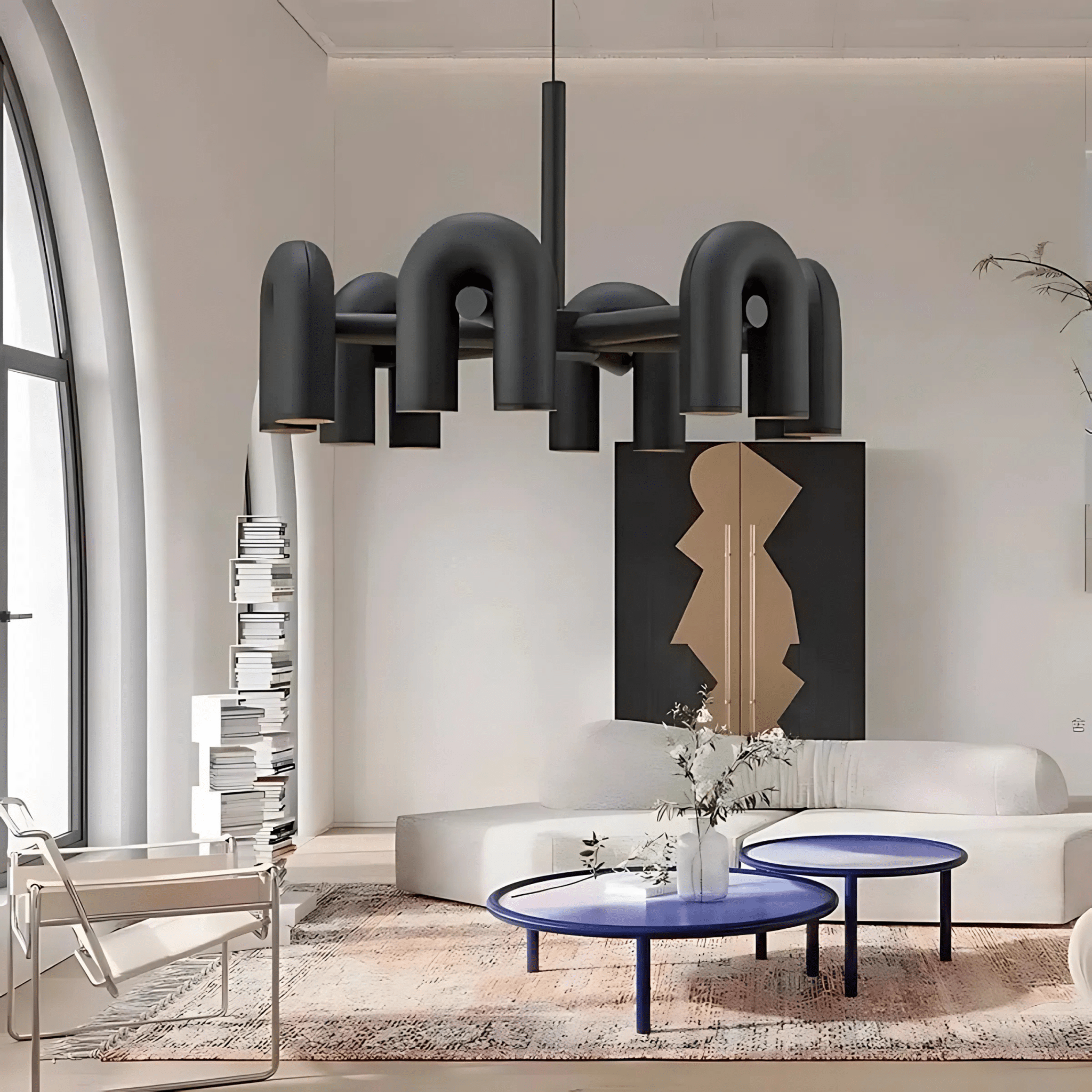 Freyza - Halcyon | Modern Elegant U-Shaped LED Chandelier Lighting