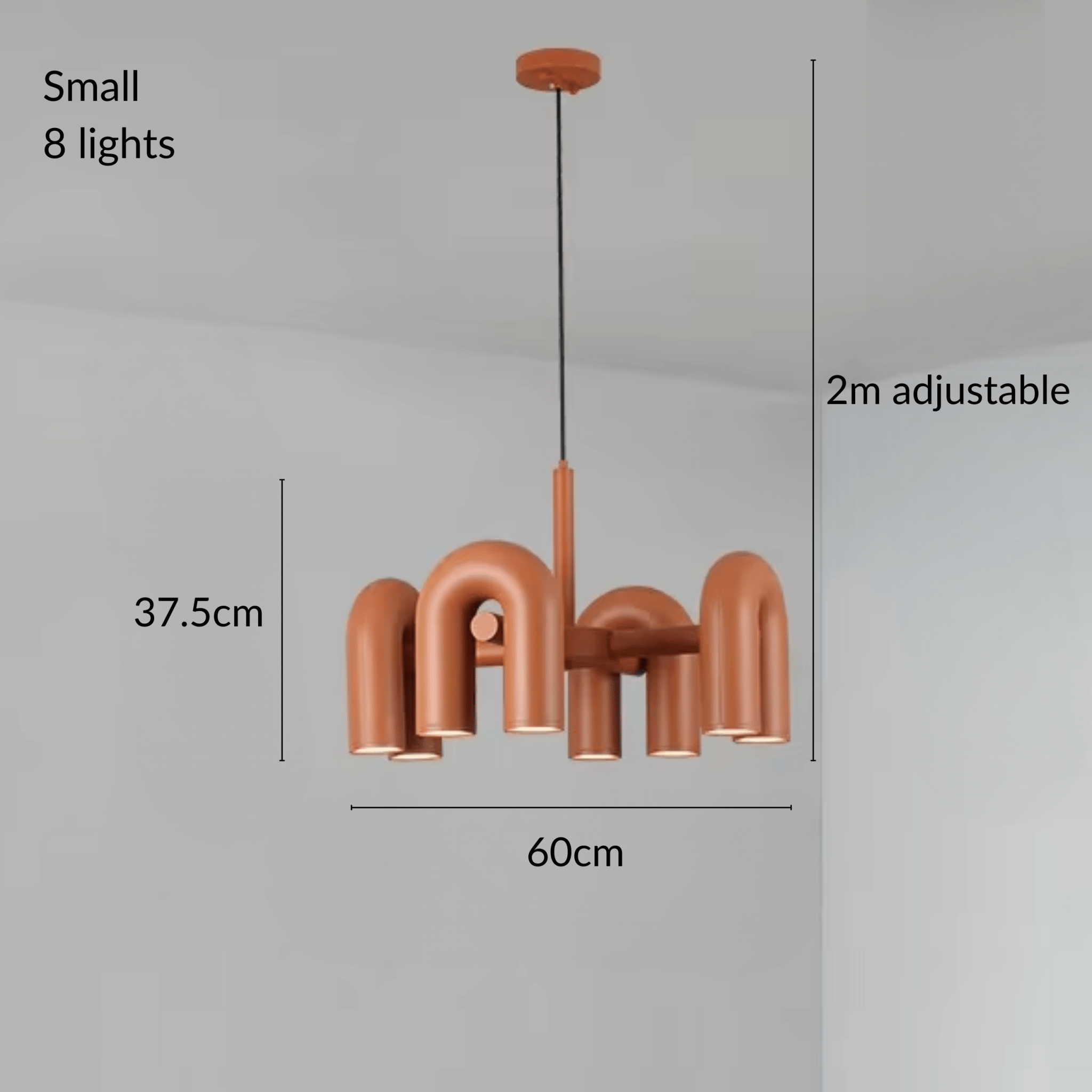 Freyza - Halcyon | Modern Elegant U-Shaped LED Chandelier Lighting