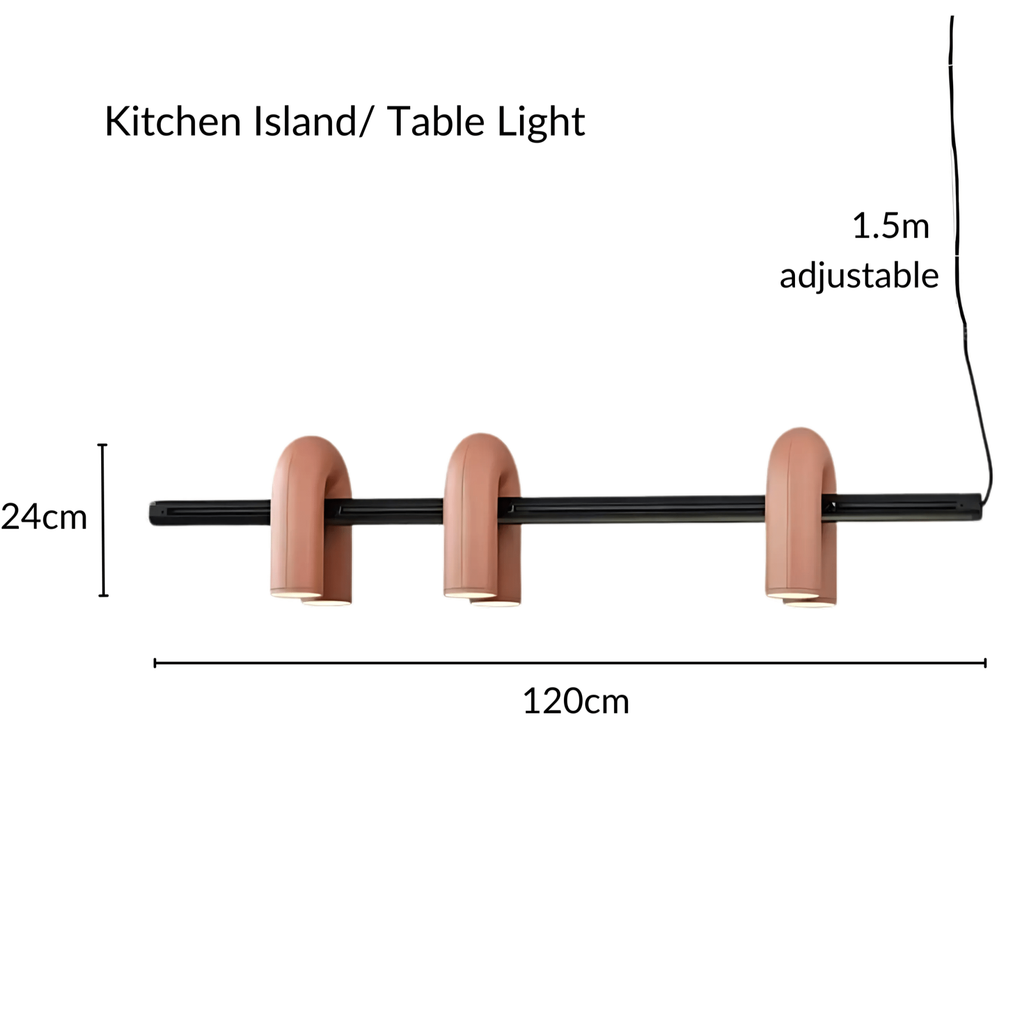 Freyza - Halcyon | Modern Elegant U-Shaped LED Chandelier Lighting