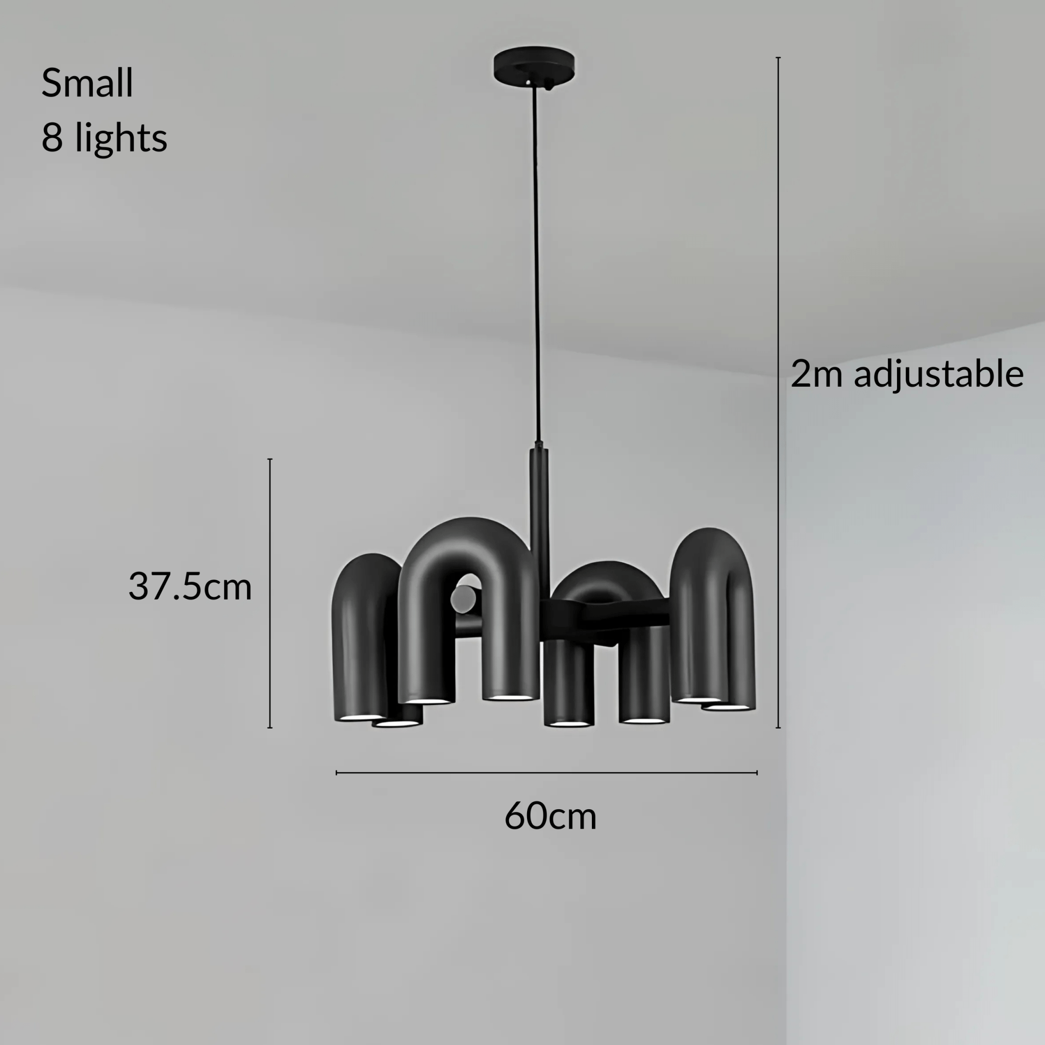 Freyza - Halcyon | Modern Elegant U-Shaped LED Chandelier Lighting