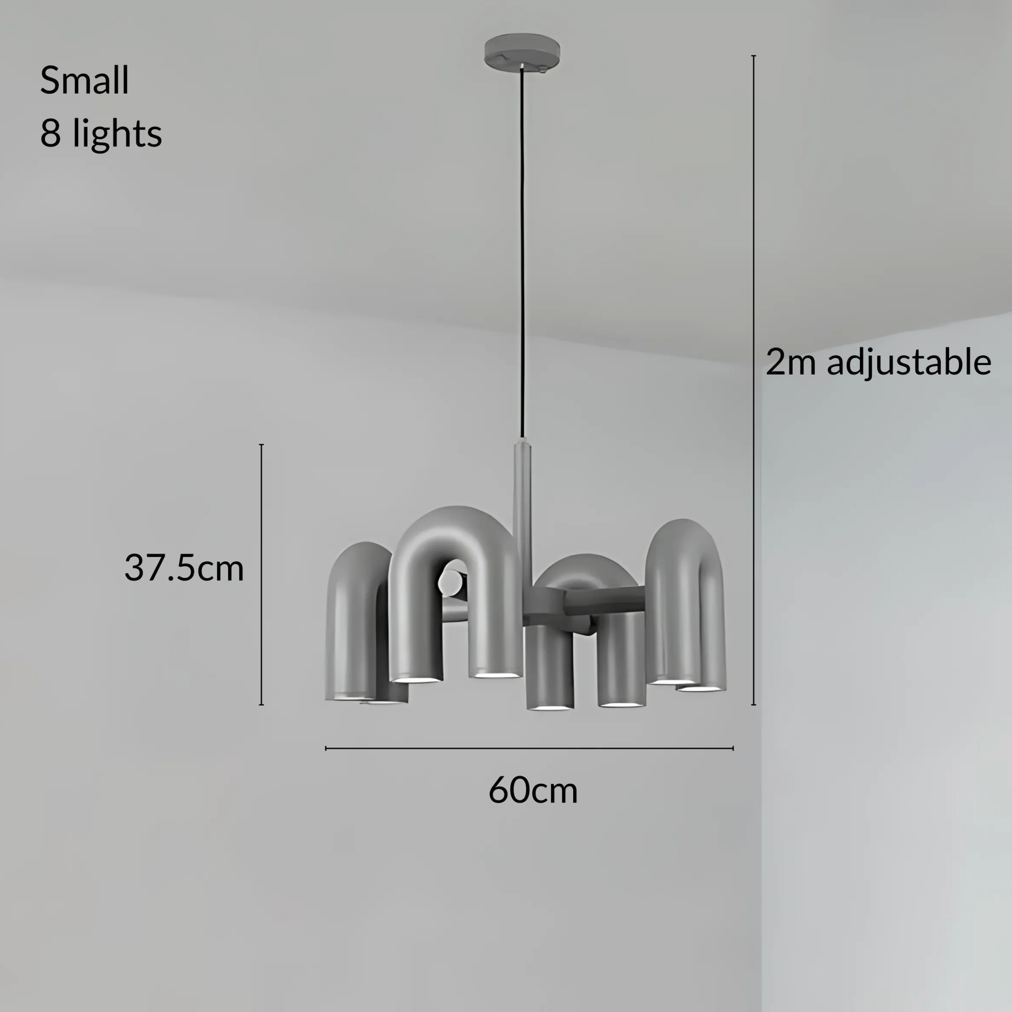 Freyza - Halcyon | Modern Elegant U-Shaped LED Chandelier Lighting
