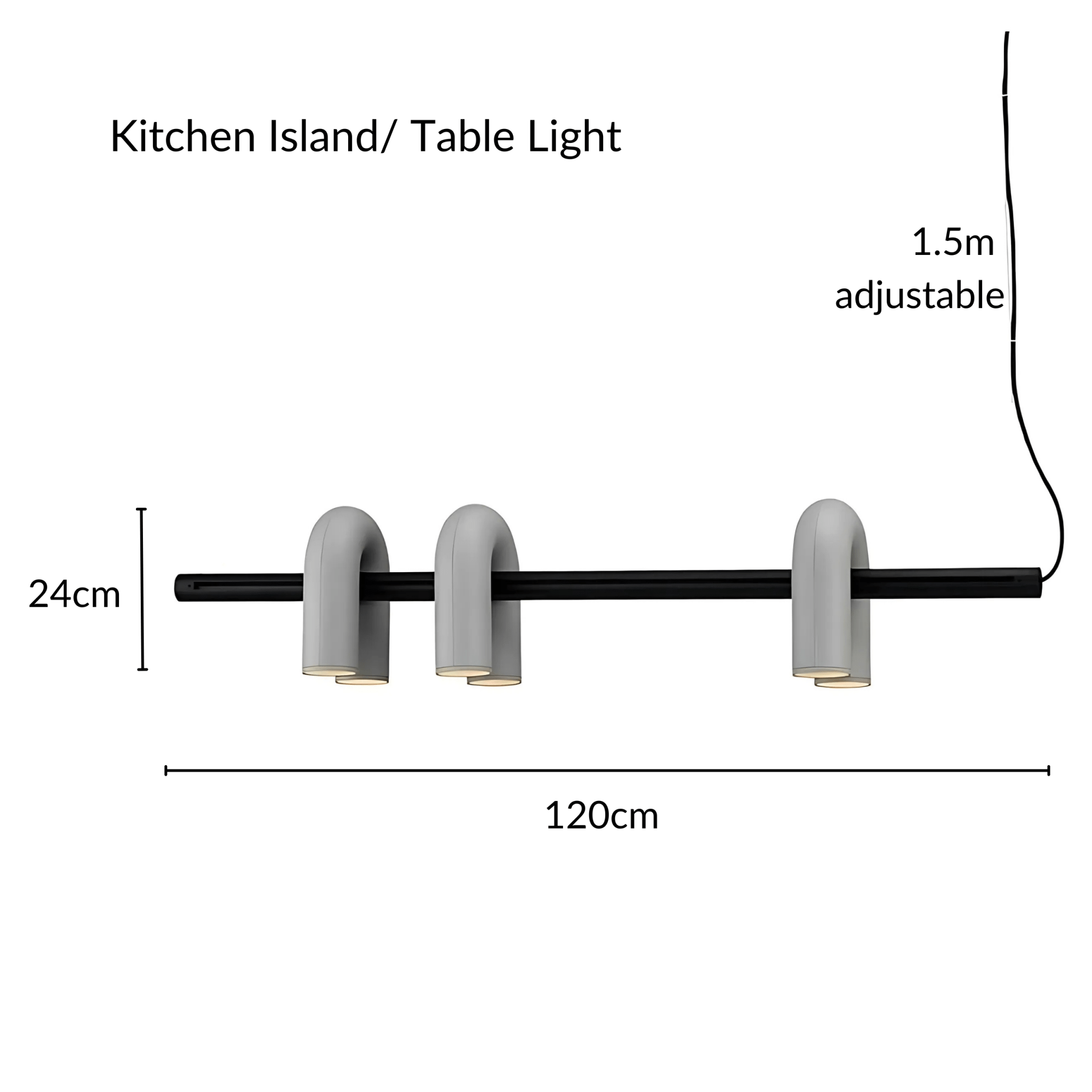 Freyza - Halcyon | Modern Elegant U-Shaped LED Chandelier Lighting