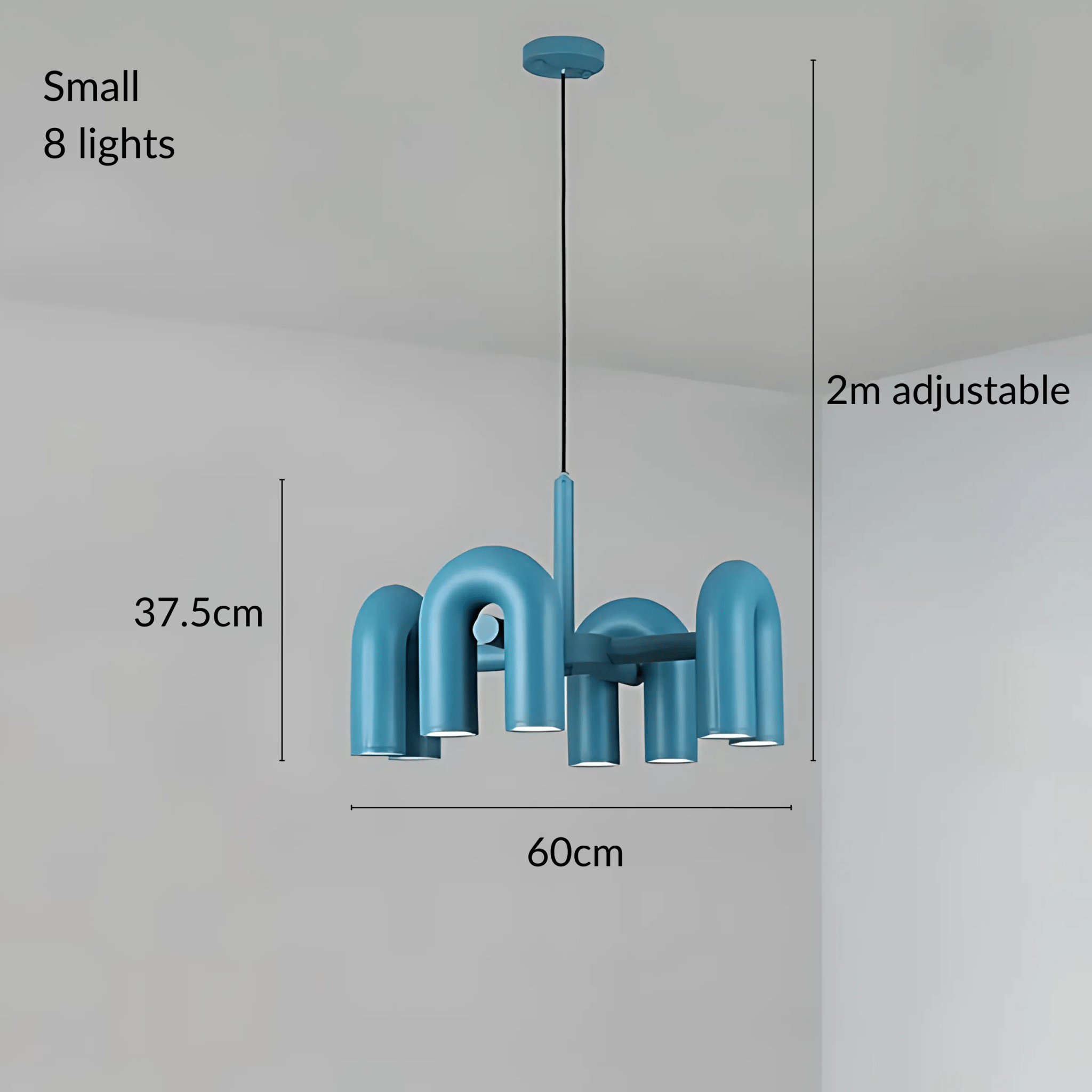 Freyza - Halcyon | Modern Elegant U-Shaped LED Chandelier Lighting