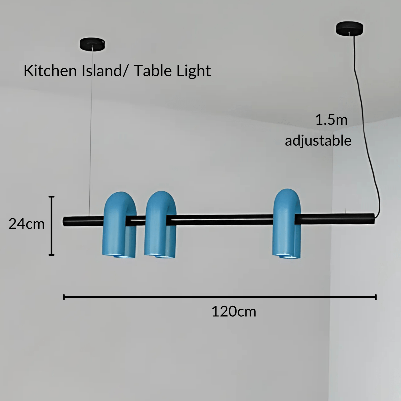Freyza - Halcyon | Modern Elegant U-Shaped LED Chandelier Lighting